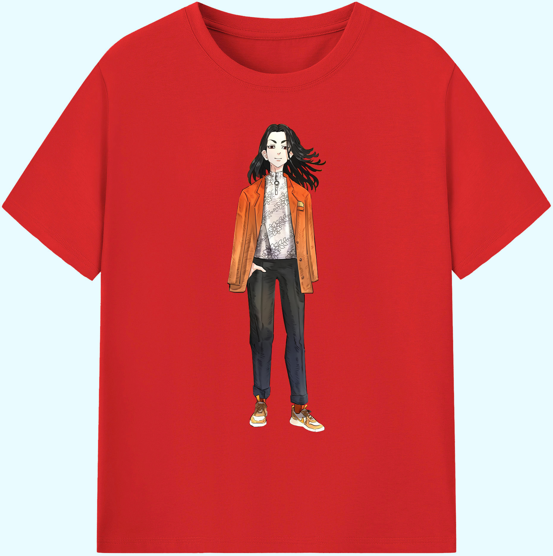 （画像用） 東京リベンジャーズ Tokyo Revengers 綿100％ メンズ半袖Tシャツ｜肌触りやわらか＆通気性