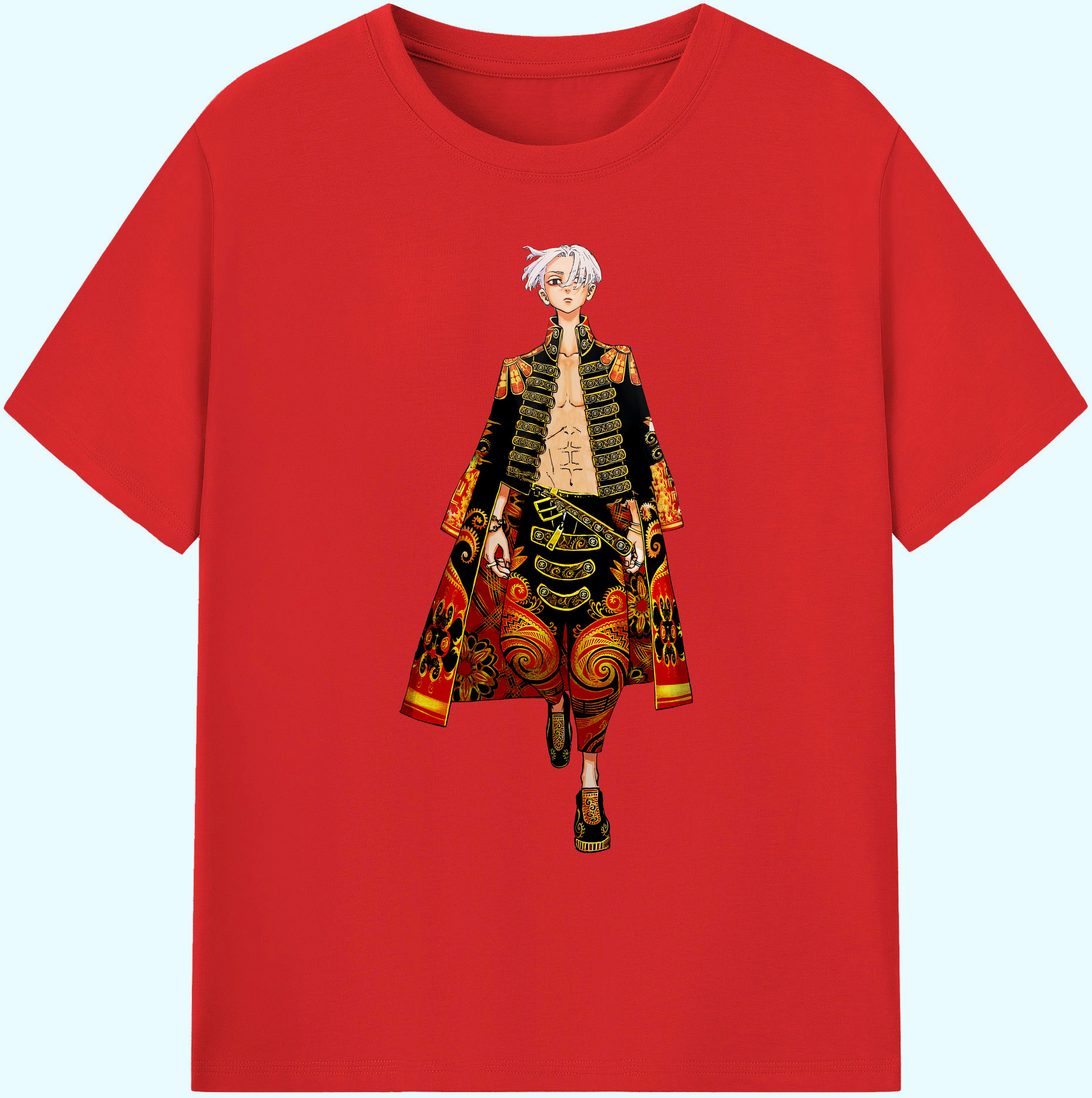 （画像用） 東京リベンジャーズ Tokyo Revengers 綿100％ メンズ半袖Tシャツ｜肌触りやわらか＆通気性