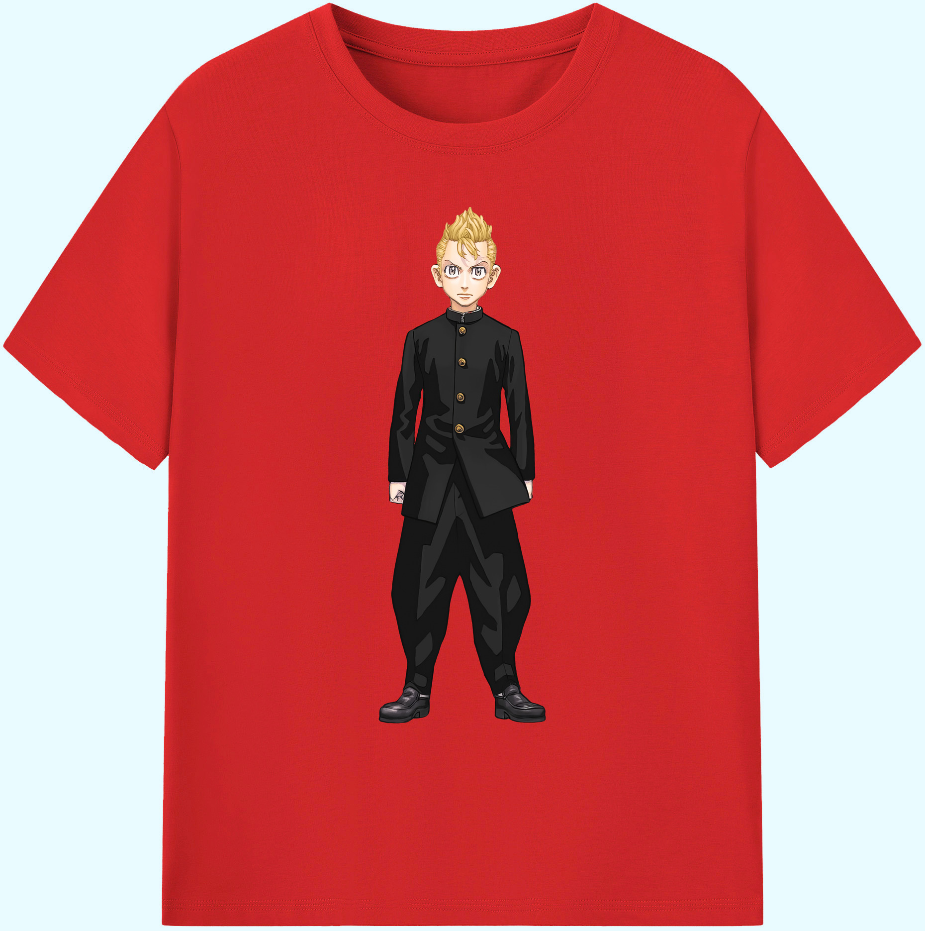 （画像用） 東京リベンジャーズ Tokyo Revengers 綿100％ メンズ半袖Tシャツ｜肌触りやわらか＆通気性