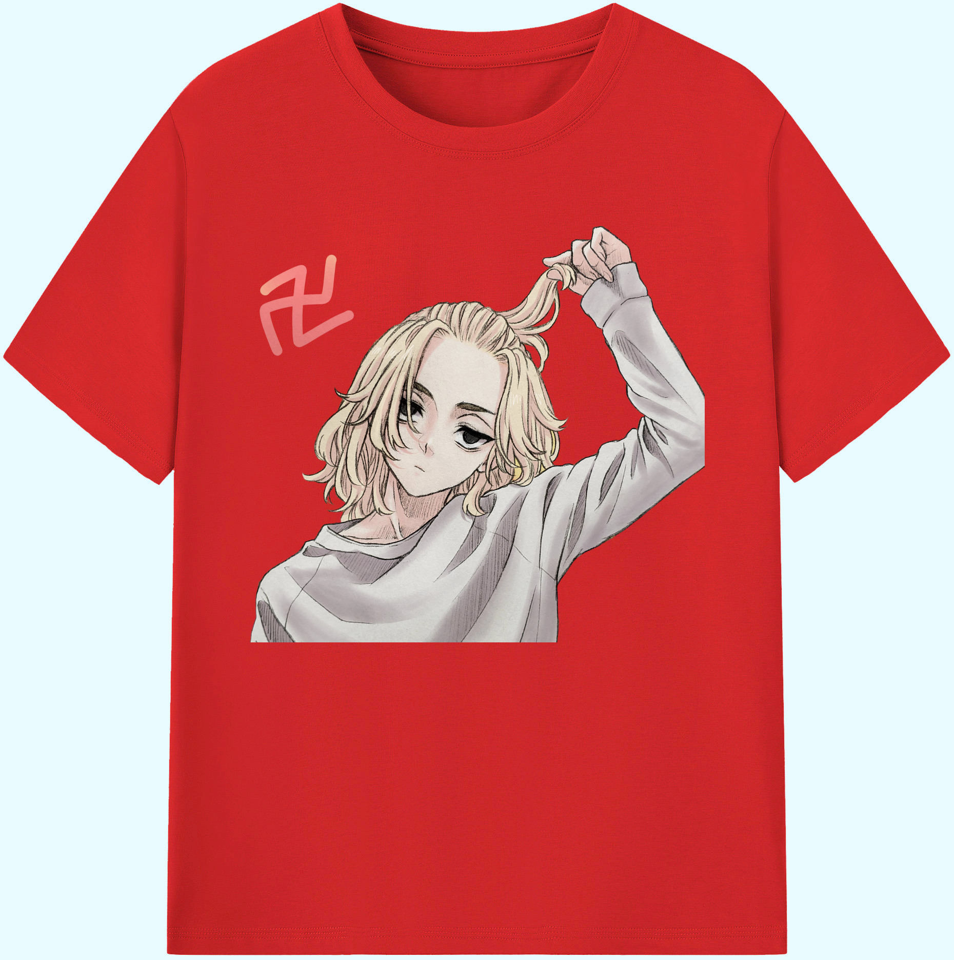 （画像用） 東京リベンジャーズ Tokyo Revengers 綿100％ メンズ半袖Tシャツ｜肌触りやわらか＆通気性