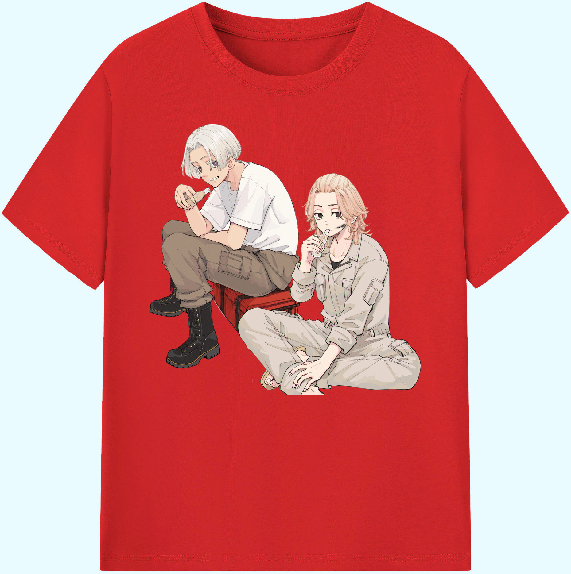 （画像用） 東京リベンジャーズ Tokyo Revengers 綿100％ メンズ半袖Tシャツ｜肌触りやわらか＆通気性