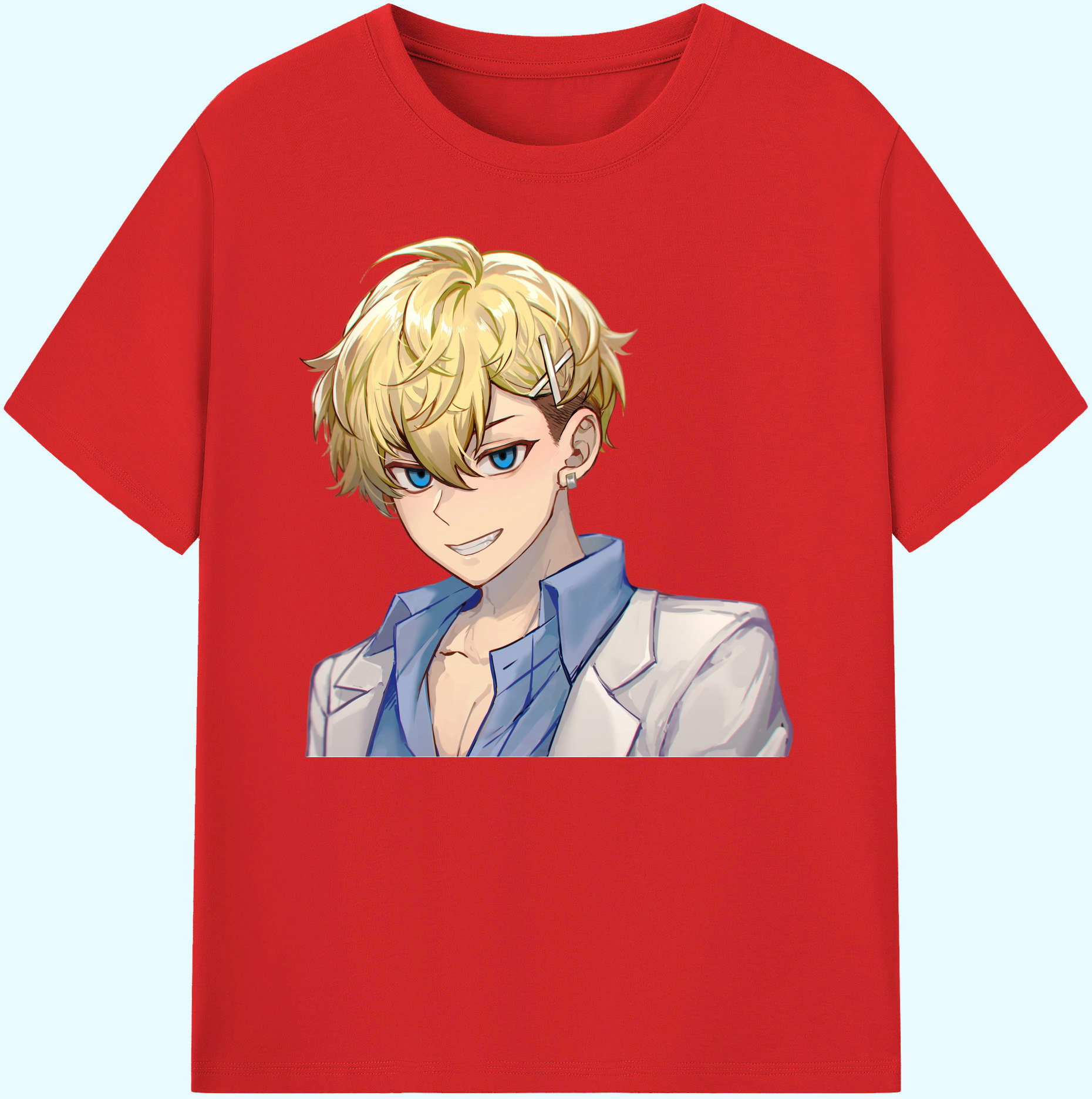 （画像用） 東京リベンジャーズ Tokyo Revengers 綿100％ メンズ半袖Tシャツ｜肌触りやわらか＆通気性