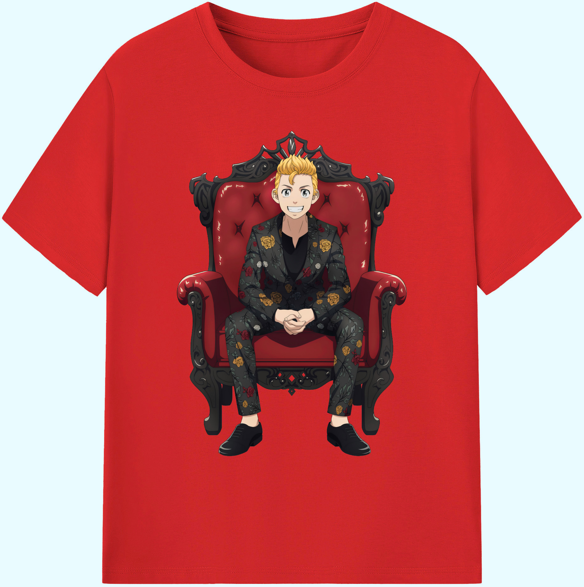 （画像用） 東京リベンジャーズ Tokyo Revengers 綿100％ メンズ半袖Tシャツ｜肌触りやわらか＆通気性