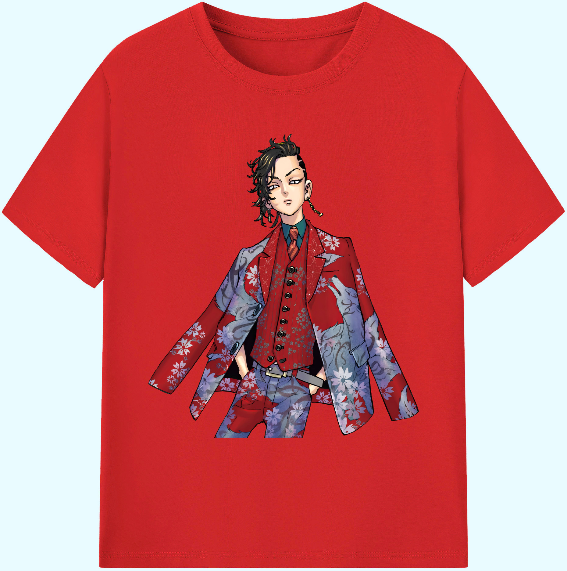 （画像用） 東京リベンジャーズ Tokyo Revengers 綿100％ メンズ半袖Tシャツ｜肌触りやわらか＆通気性