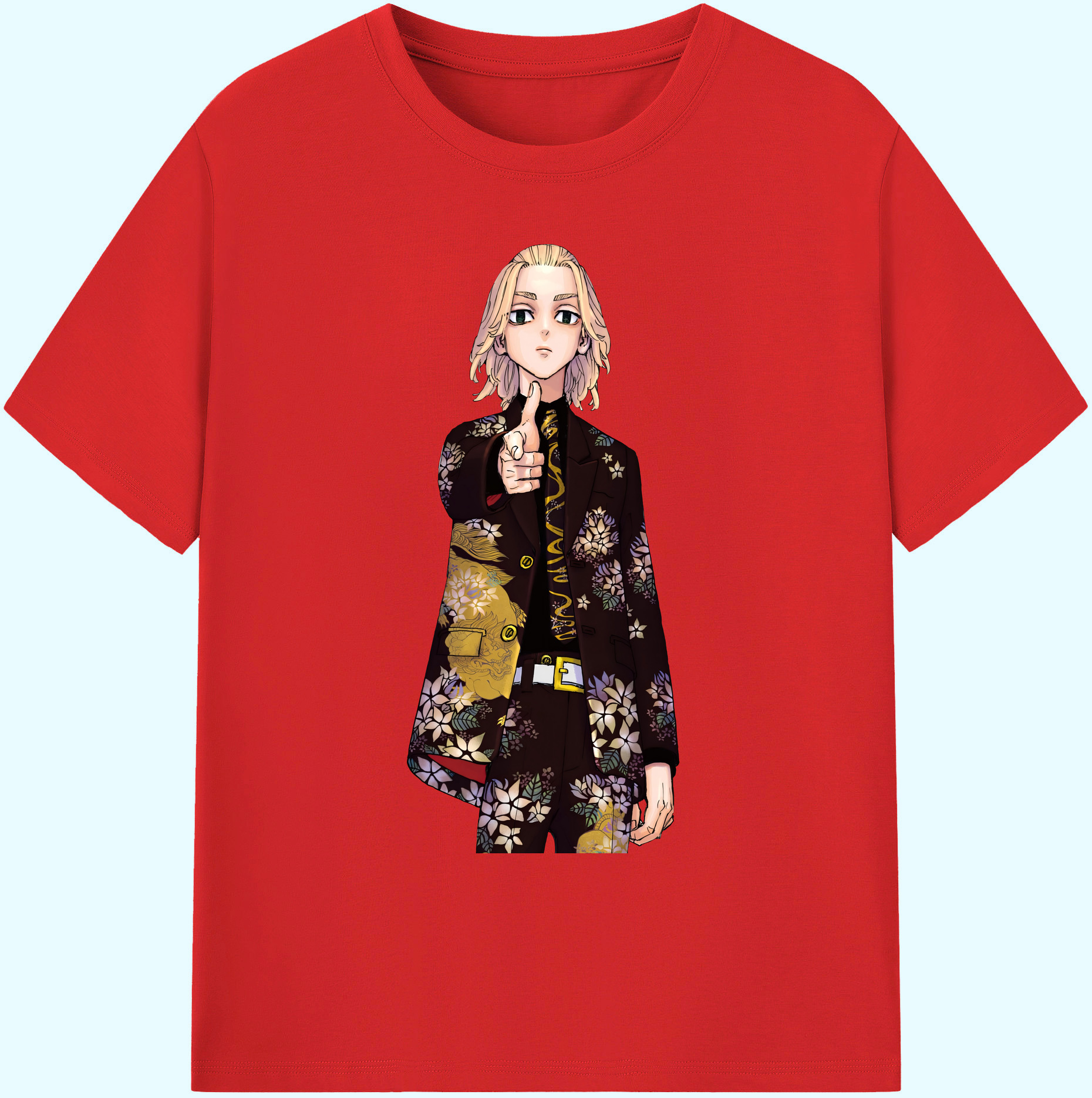 （画像用） 東京リベンジャーズ Tokyo Revengers 綿100％ メンズ半袖Tシャツ｜肌触りやわらか＆通気性