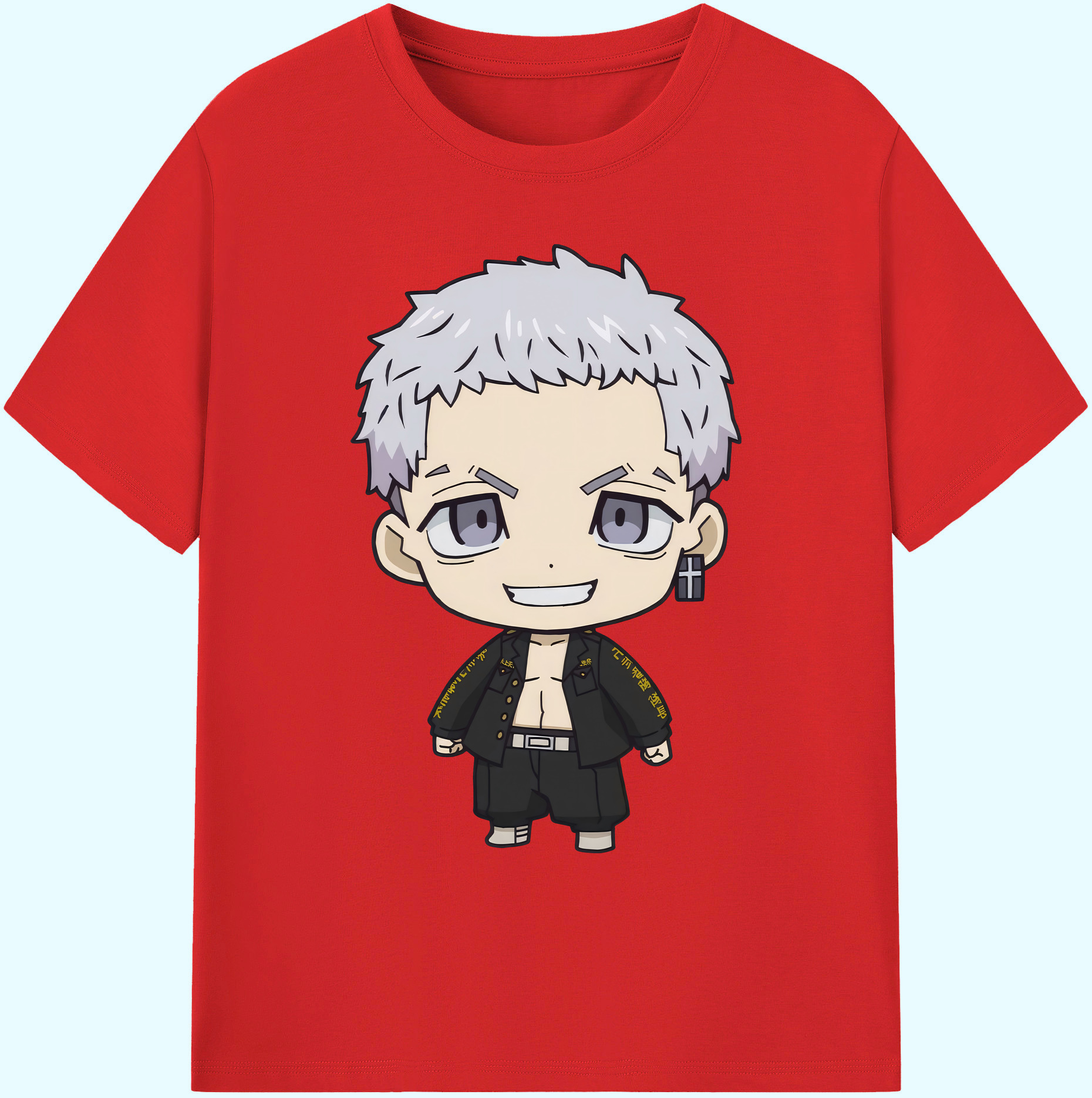 （画像用） 東京リベンジャーズ Tokyo Revengers 綿100％ メンズ半袖Tシャツ｜肌触りやわらか＆通気性