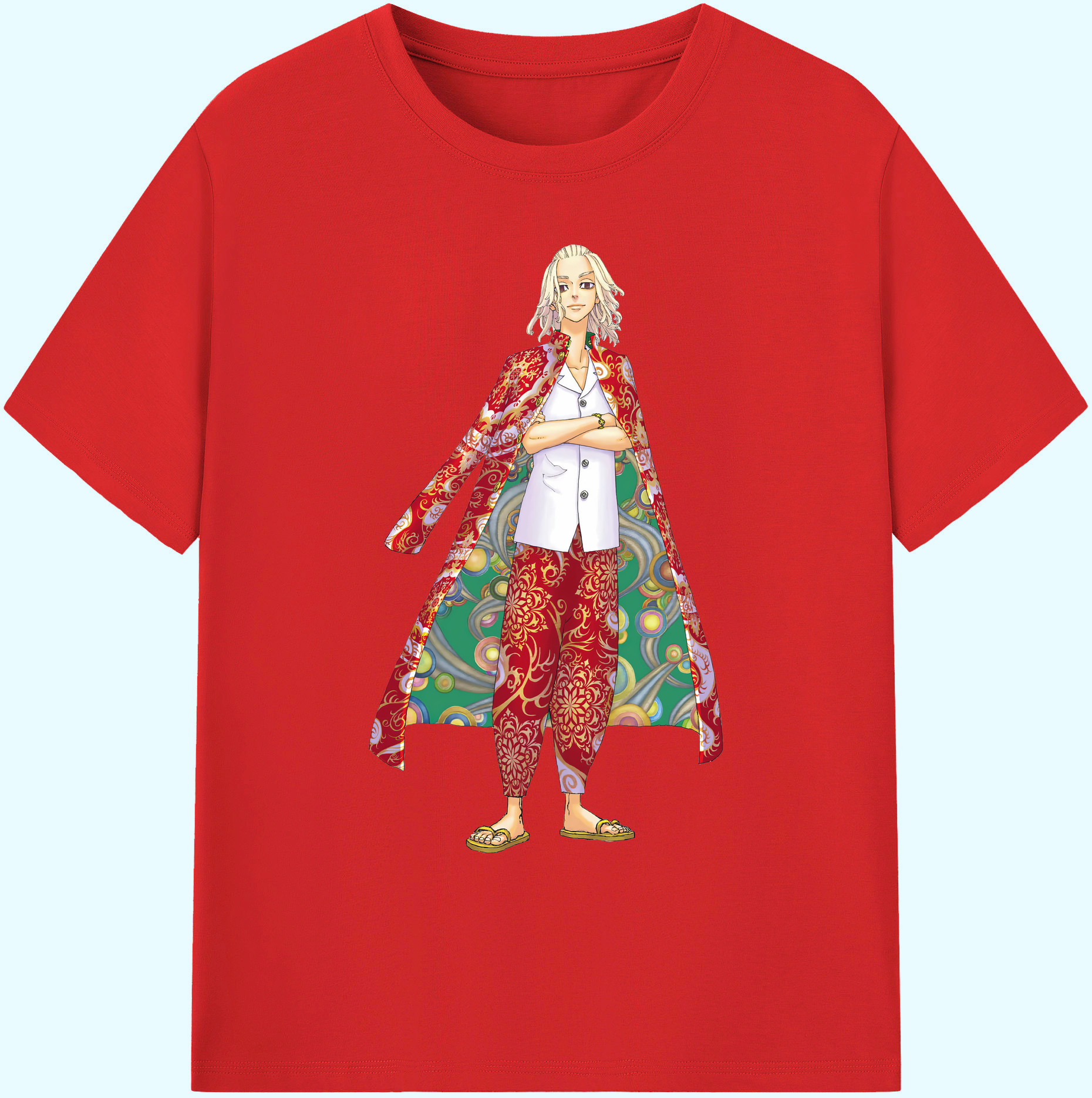 （画像用） 東京リベンジャーズ Tokyo Revengers 綿100％ メンズ半袖Tシャツ｜肌触りやわらか＆通気性