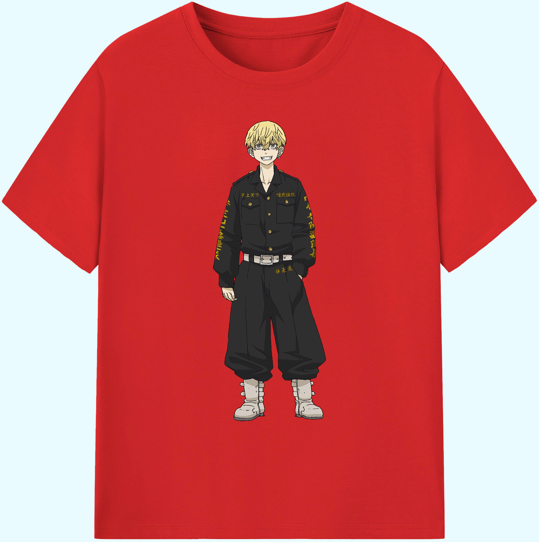 （画像用） 東京リベンジャーズ Tokyo Revengers 綿100％ メンズ半袖Tシャツ｜肌触りやわらか＆通気性