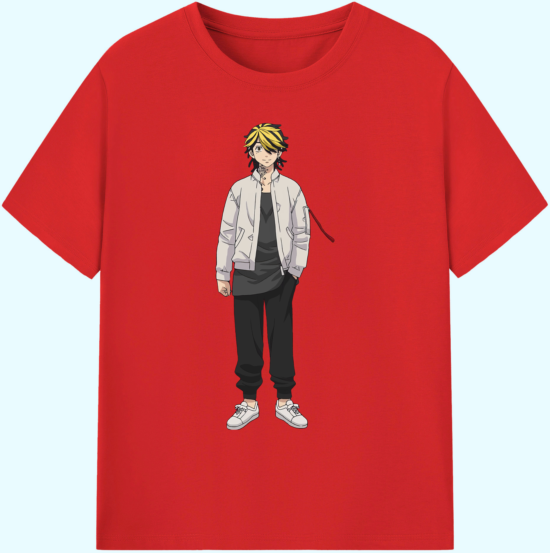 （画像用） 東京リベンジャーズ Tokyo Revengers 綿100％ メンズ半袖Tシャツ｜肌触りやわらか＆通気性