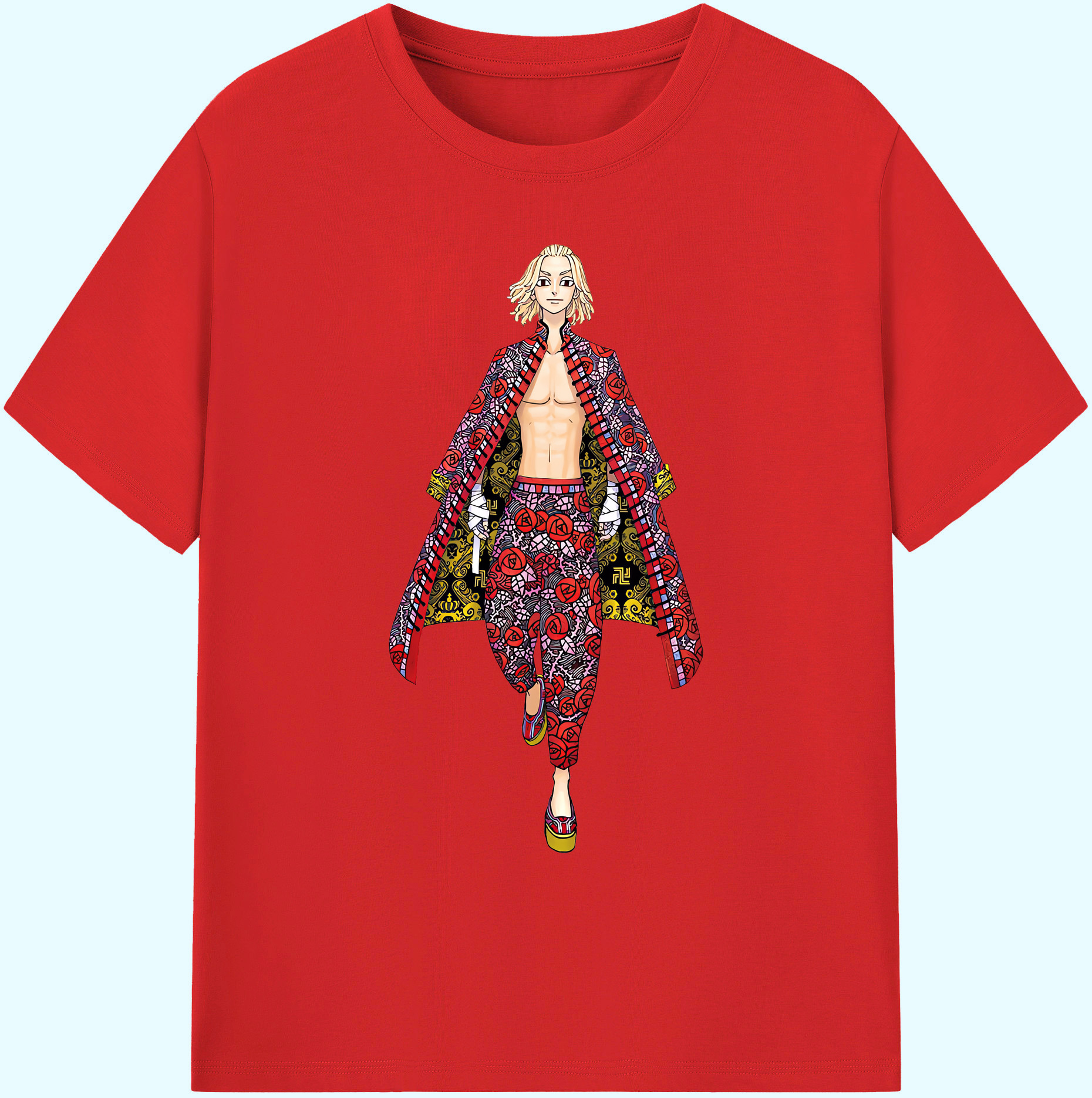 （画像用） 東京リベンジャーズ Tokyo Revengers 綿100％ メンズ半袖Tシャツ｜肌触りやわらか＆通気性