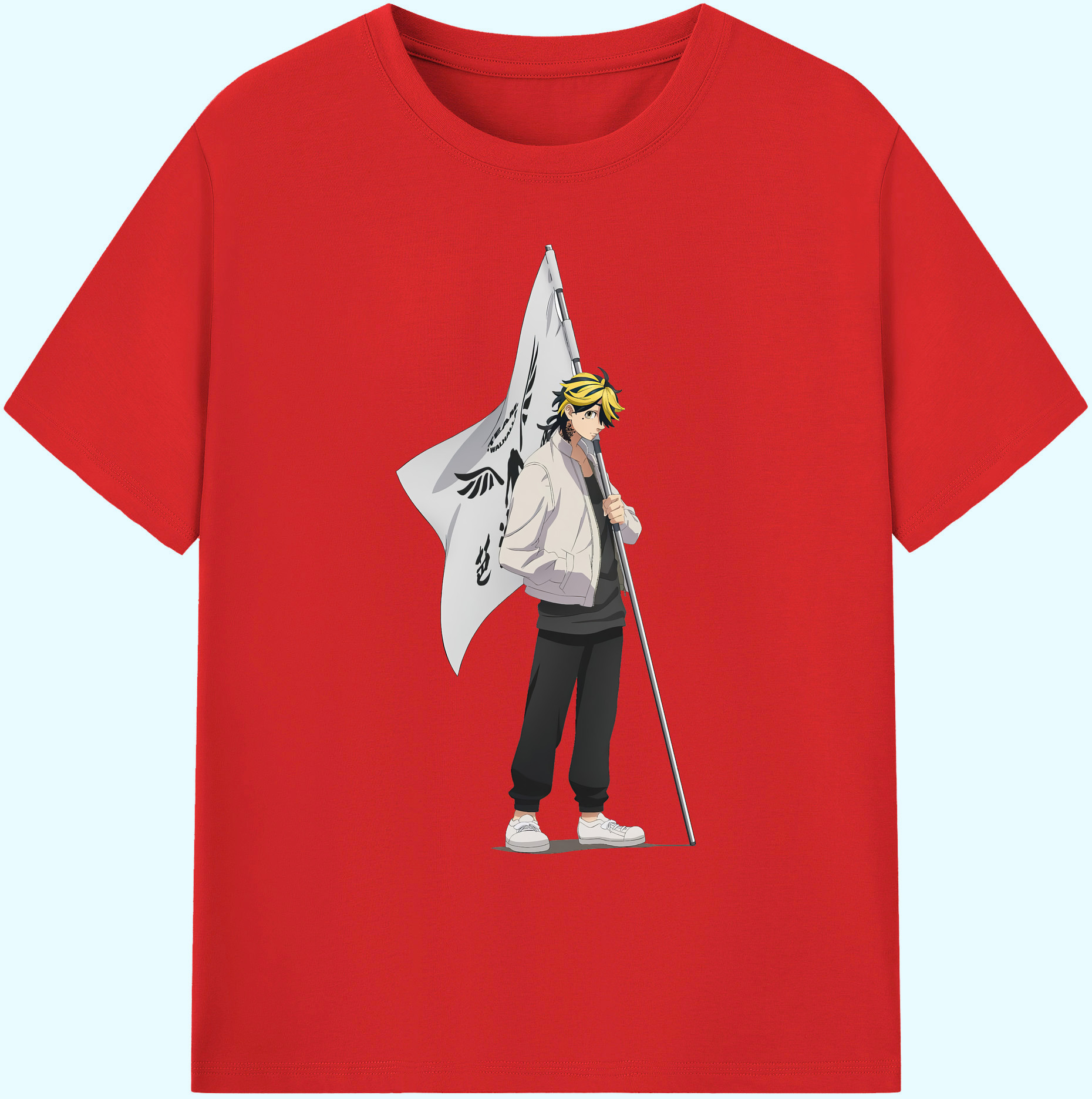 （画像用） 東京リベンジャーズ Tokyo Revengers 綿100％ メンズ半袖Tシャツ｜肌触りやわらか＆通気性
