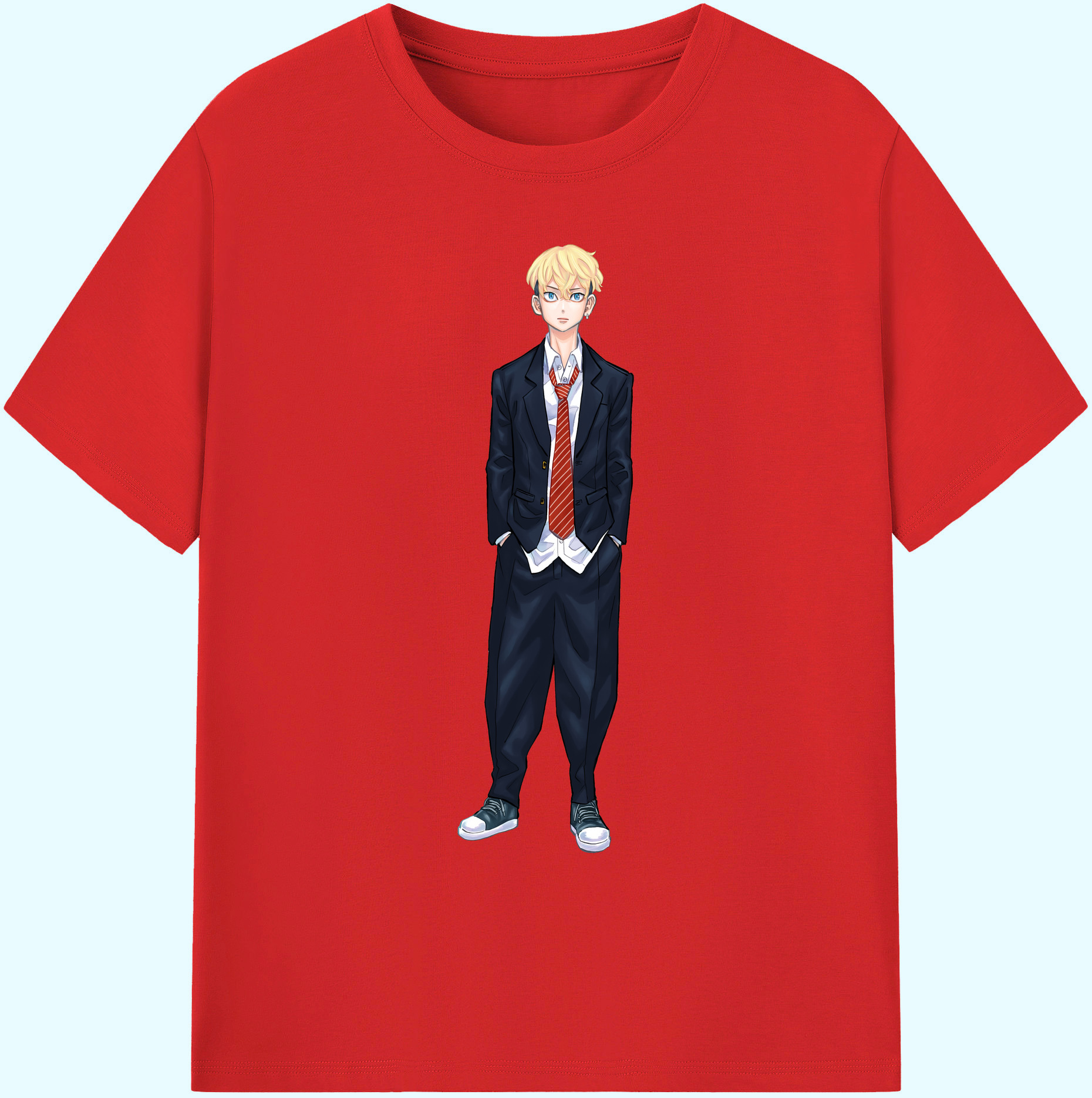 （画像用） 東京リベンジャーズ Tokyo Revengers 綿100％ メンズ半袖Tシャツ｜肌触りやわらか＆通気性