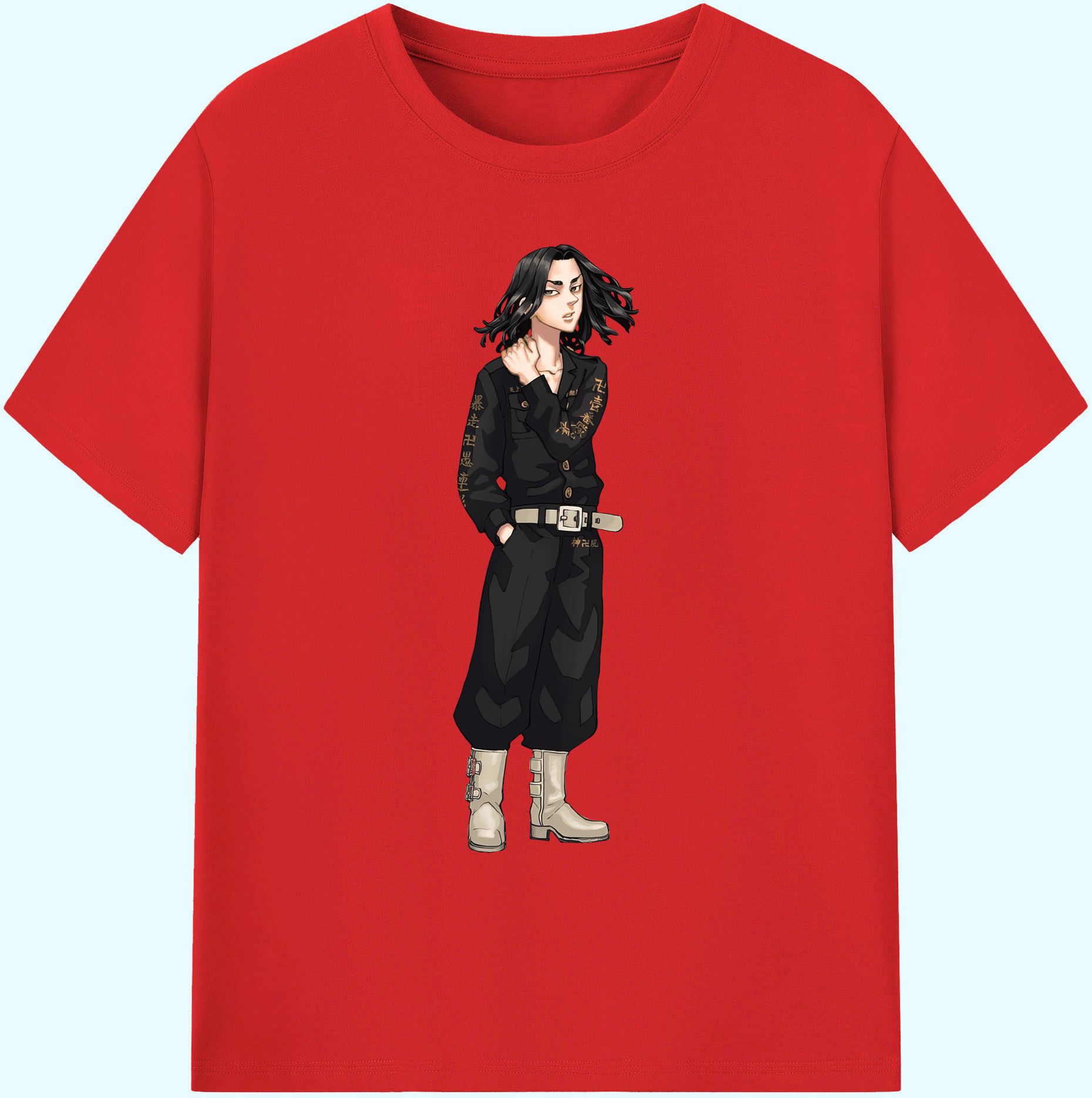 （画像用） 東京リベンジャーズ Tokyo Revengers 綿100％ メンズ半袖Tシャツ｜肌触りやわらか＆通気性