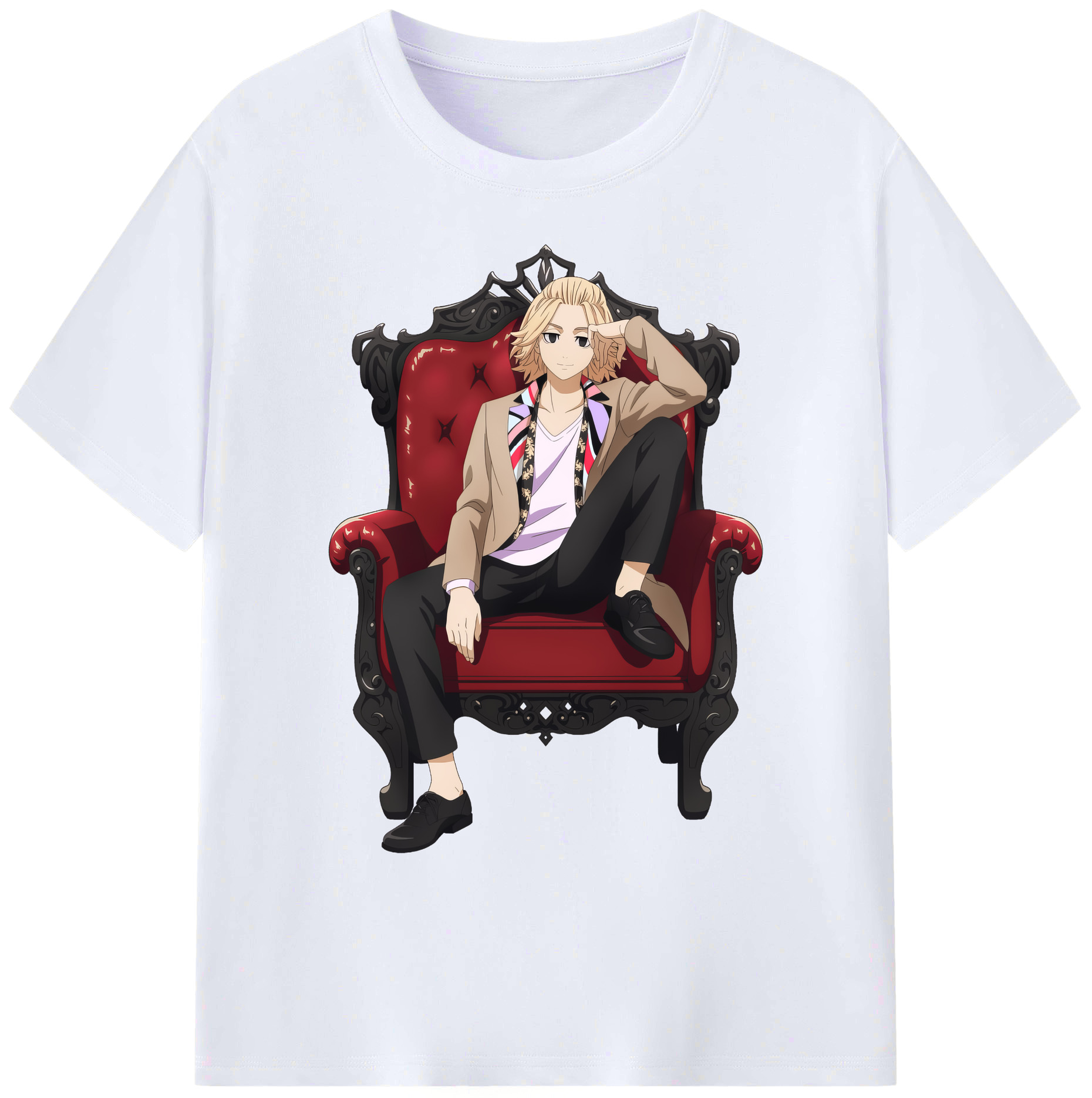 （画像用） 東京リベンジャーズ Tokyo Revengers 綿100％ メンズ半袖Tシャツ｜肌触りやわらか＆通気性