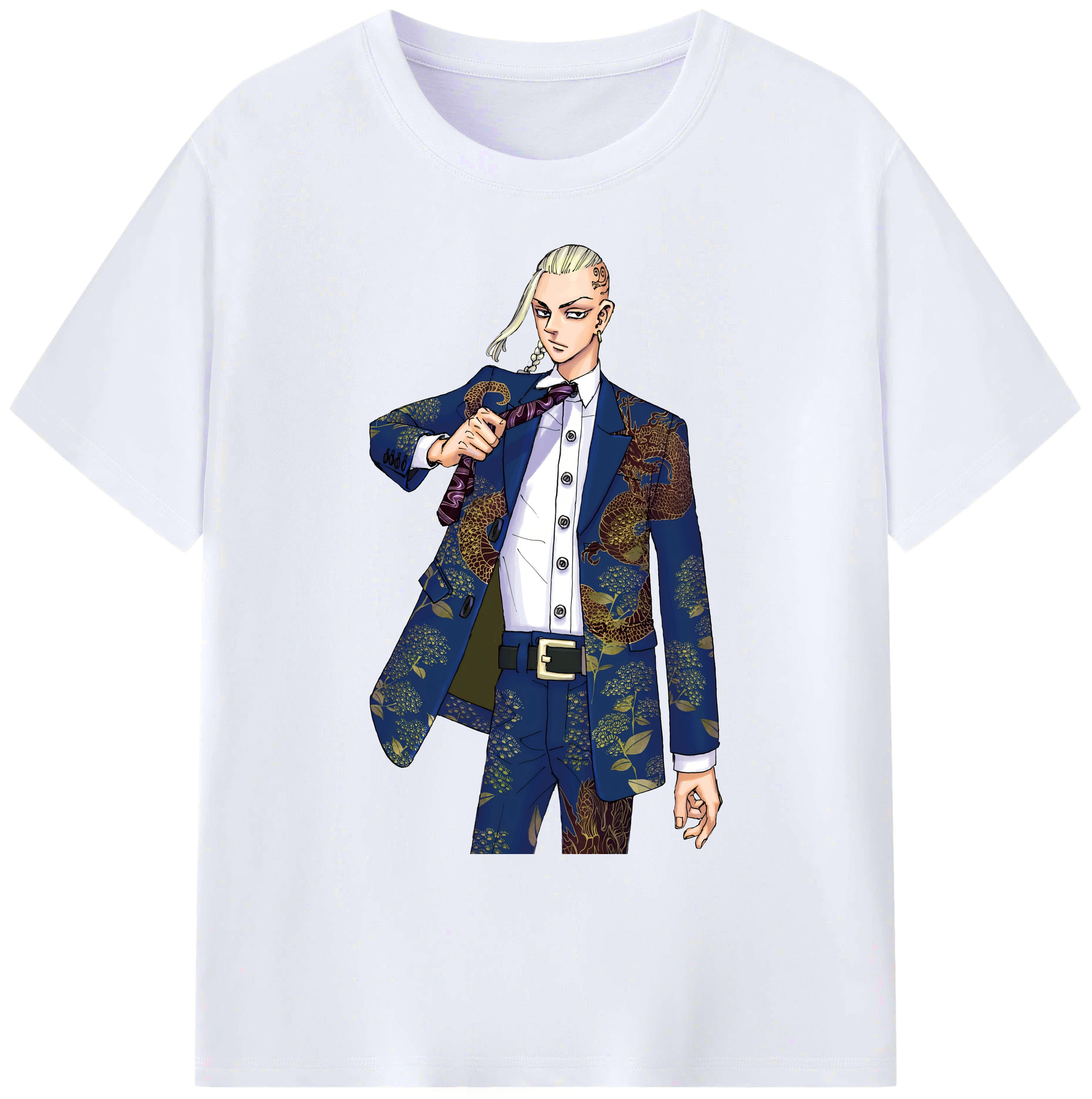 （画像用） 東京リベンジャーズ Tokyo Revengers 綿100％ メンズ半袖Tシャツ｜肌触りやわらか＆通気性