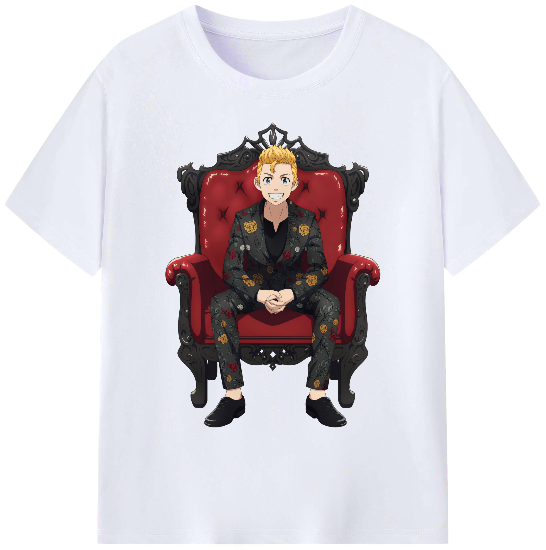 （画像用） 東京リベンジャーズ Tokyo Revengers 綿100％ メンズ半袖Tシャツ｜肌触りやわらか＆通気性