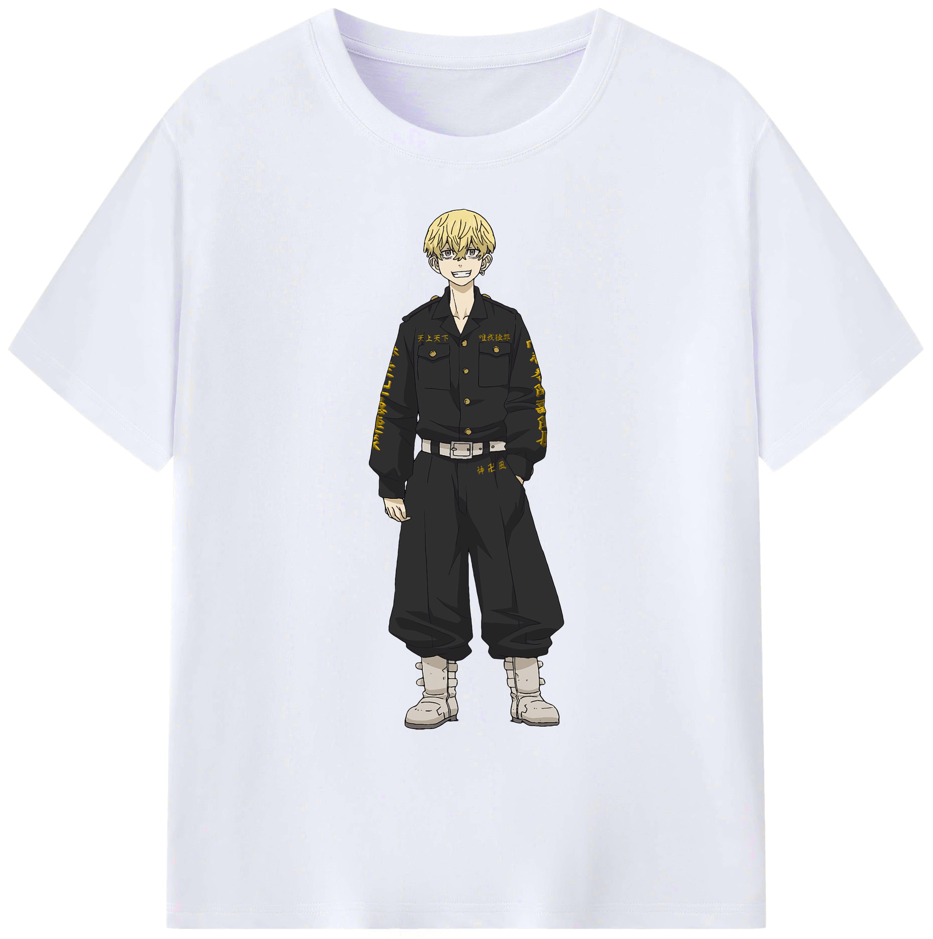 （画像用） 東京リベンジャーズ Tokyo Revengers 綿100％ メンズ半袖Tシャツ｜肌触りやわらか＆通気性