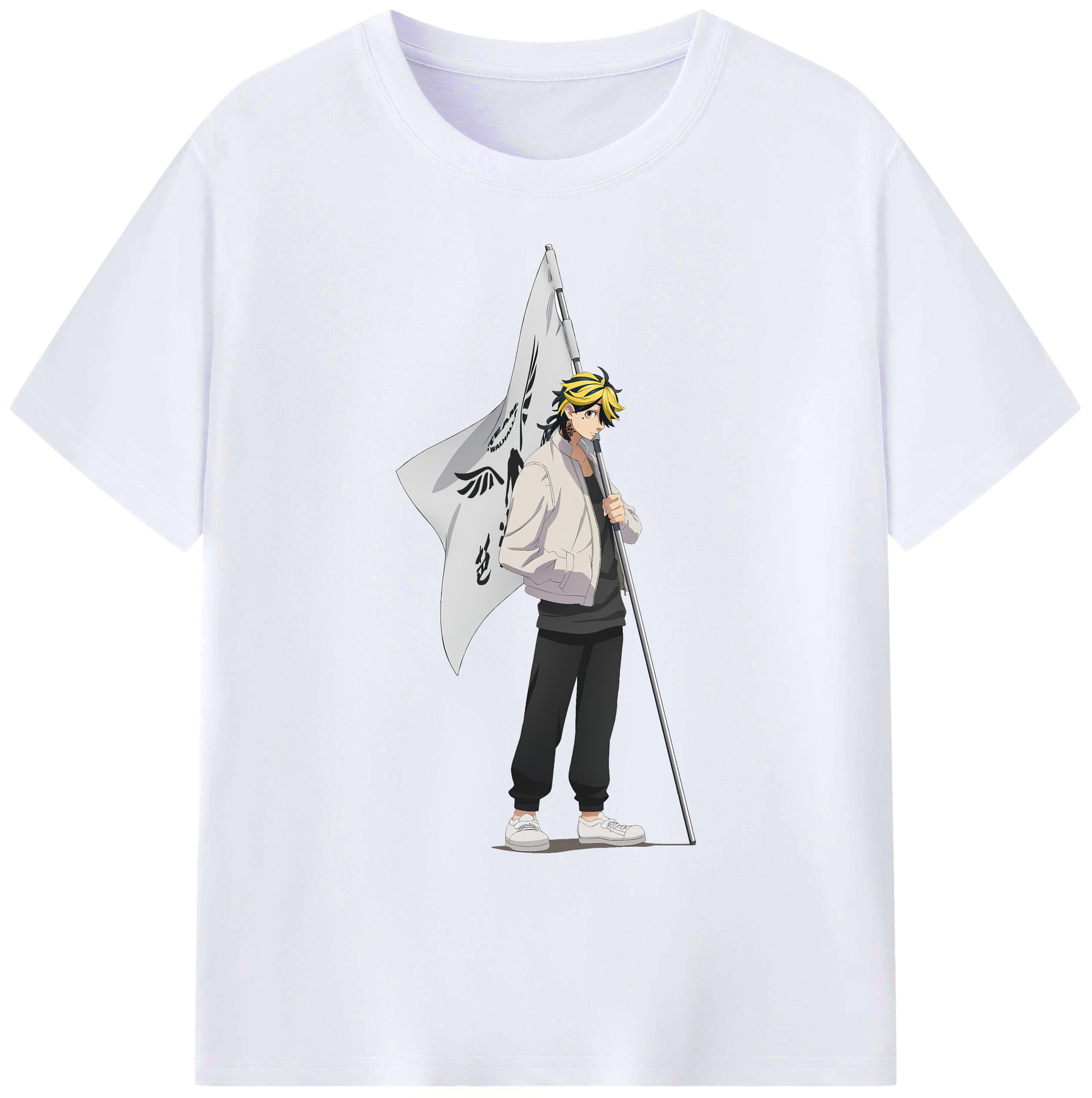 （画像用） 東京リベンジャーズ Tokyo Revengers 綿100％ メンズ半袖Tシャツ｜肌触りやわらか＆通気性