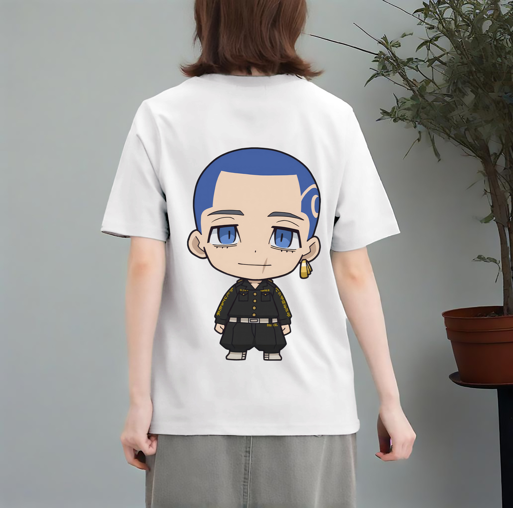 東京リベンジャーズ Tokyo Revengers レディース半袖Tシャツ(バックプリント)