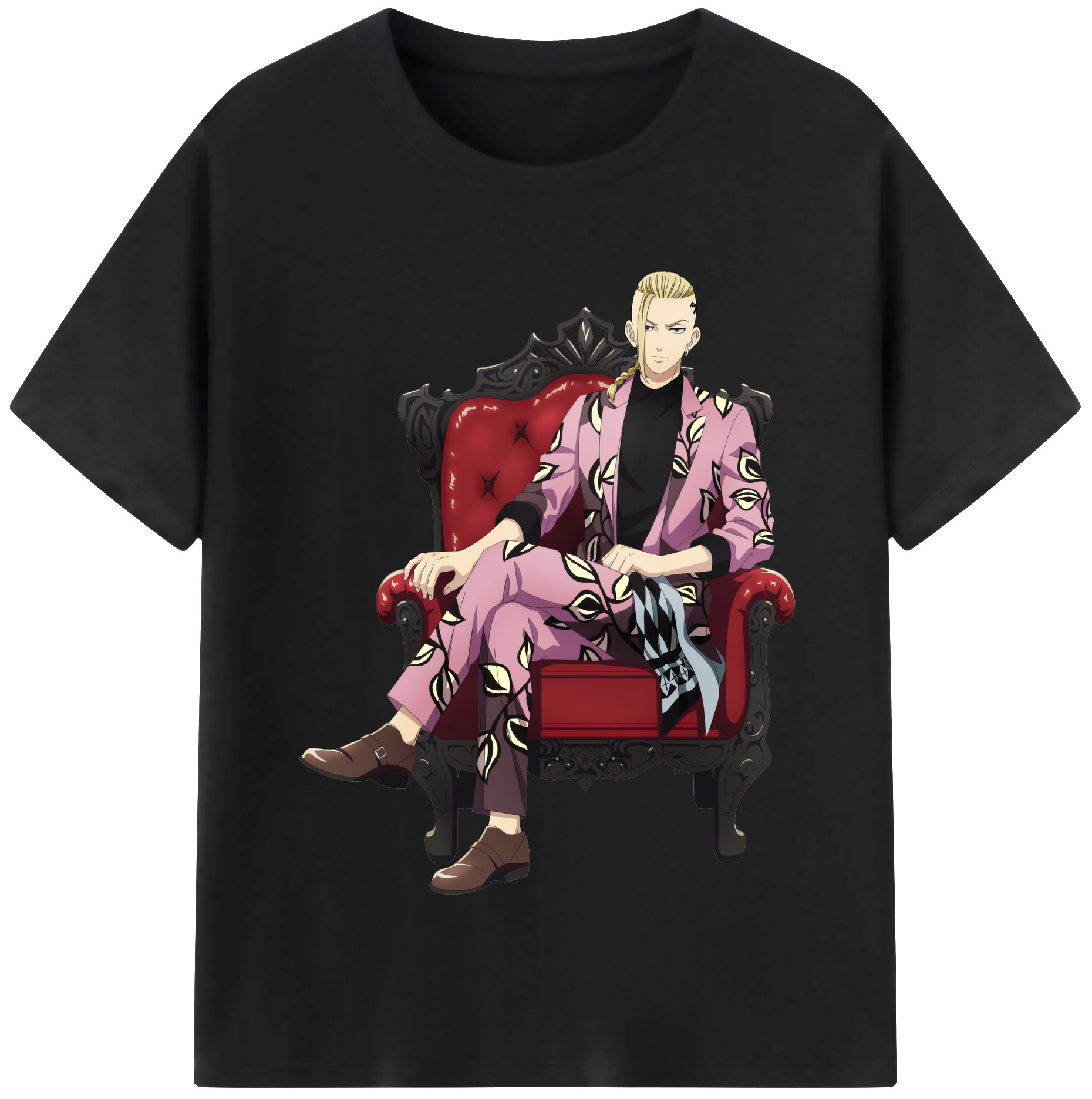 （画像用） 東京リベンジャーズ Tokyo Revengers レディースカジュアルプリントTシャツ（綿100％）
