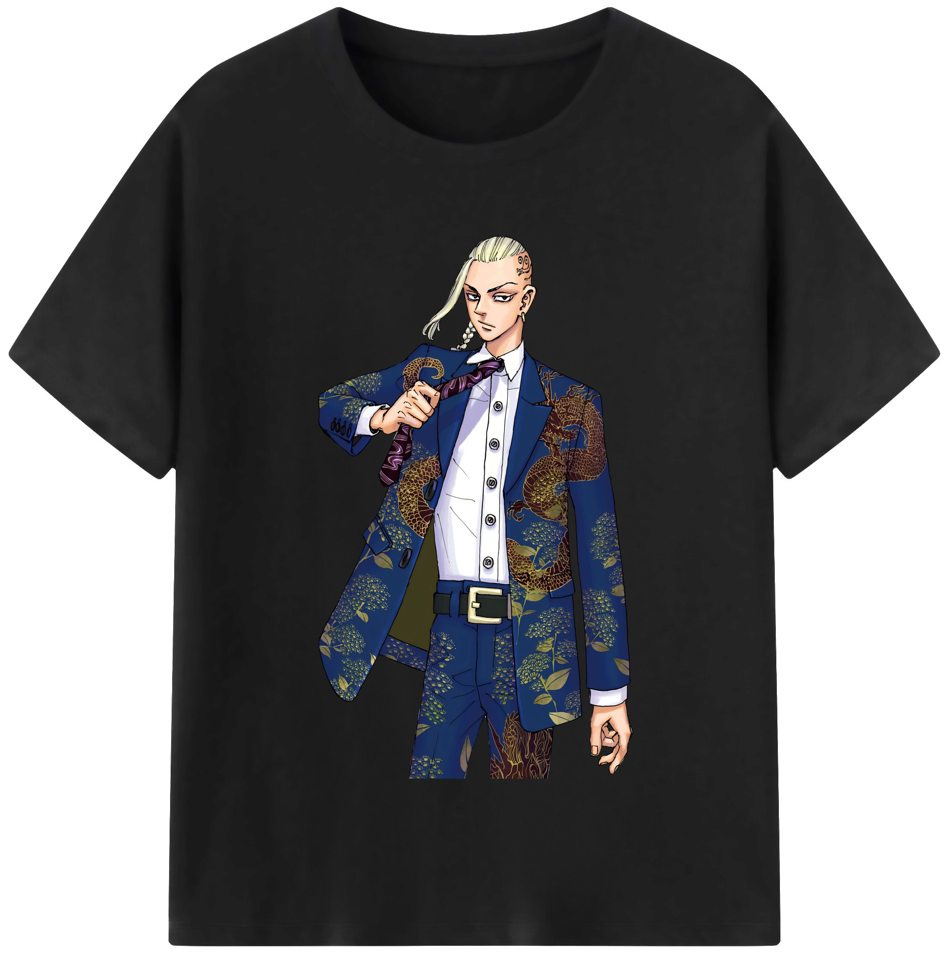 （画像用） 東京リベンジャーズ Tokyo Revengers レディースカジュアルプリントTシャツ（綿100％）