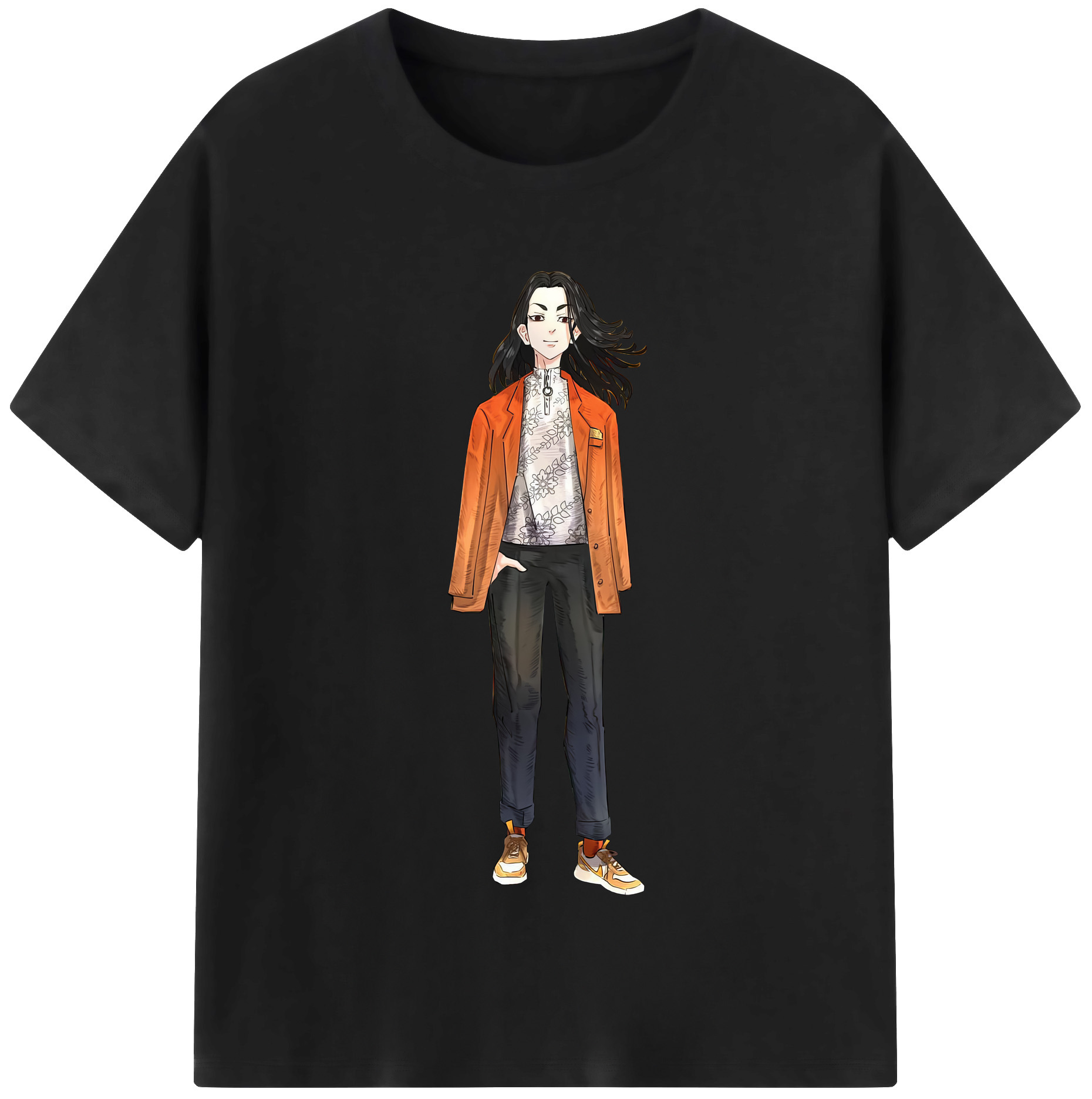 （画像用） 東京リベンジャーズ Tokyo Revengers レディースカジュアルプリントTシャツ（綿100％）
