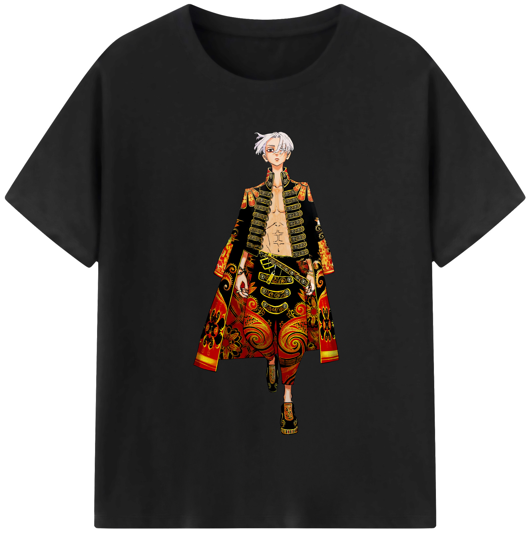 （画像用） 東京リベンジャーズ Tokyo Revengers レディースカジュアルプリントTシャツ（綿100％）