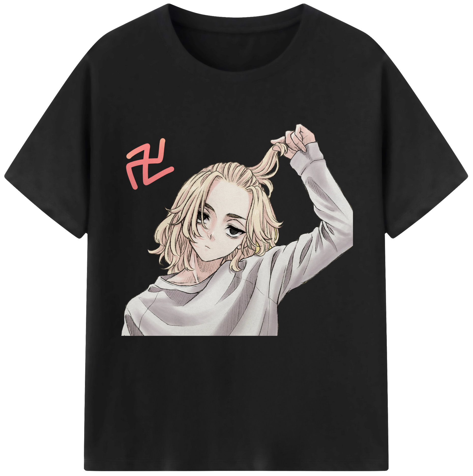 東京リベンジャーズ Tokyo Revengers レディースカジュアルプリントTシャツ（綿100％）