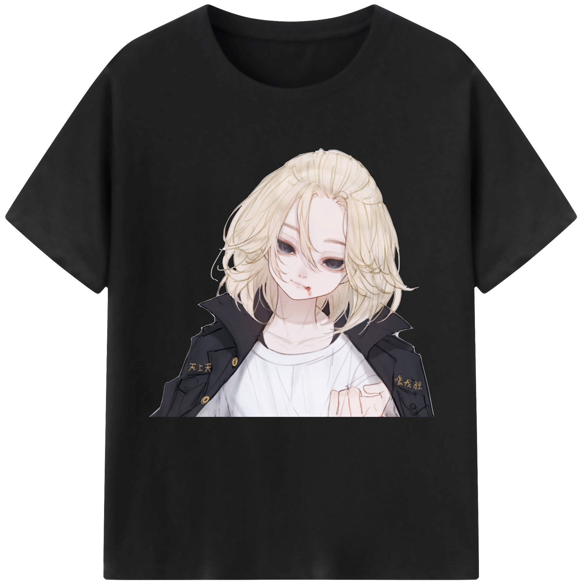 （画像用） 東京リベンジャーズ Tokyo Revengers レディースカジュアルプリントTシャツ（綿100％）