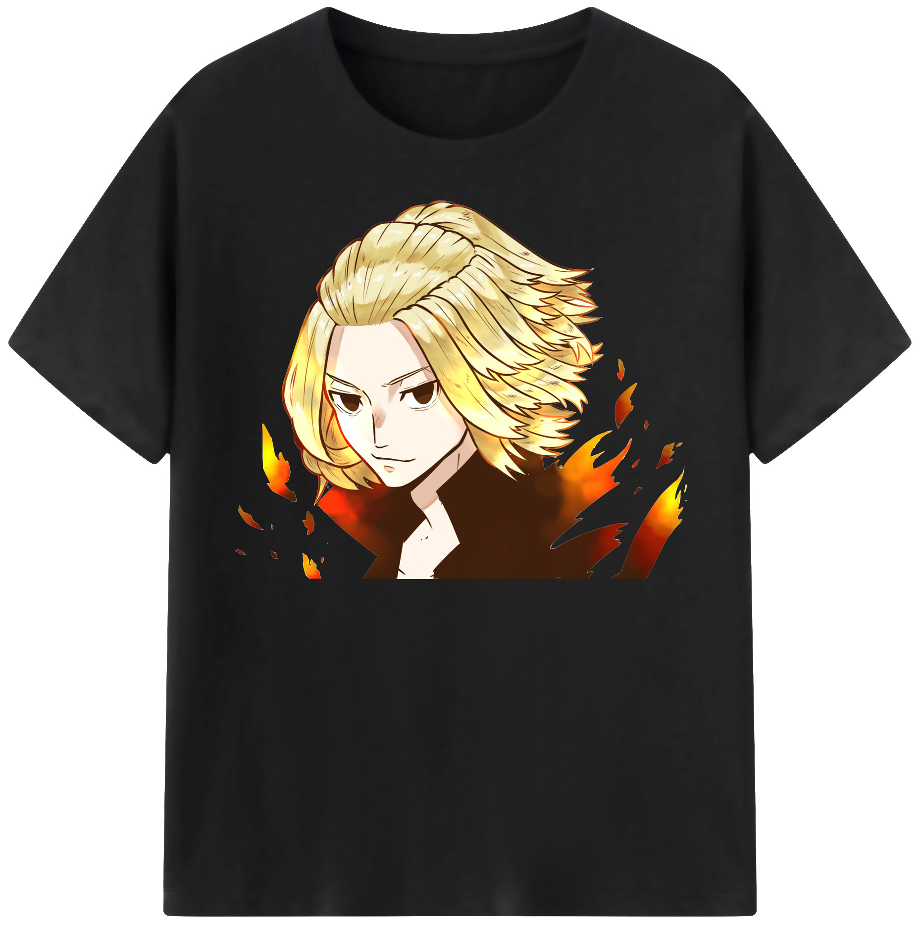（画像用） 東京リベンジャーズ Tokyo Revengers レディースカジュアルプリントTシャツ（綿100％）