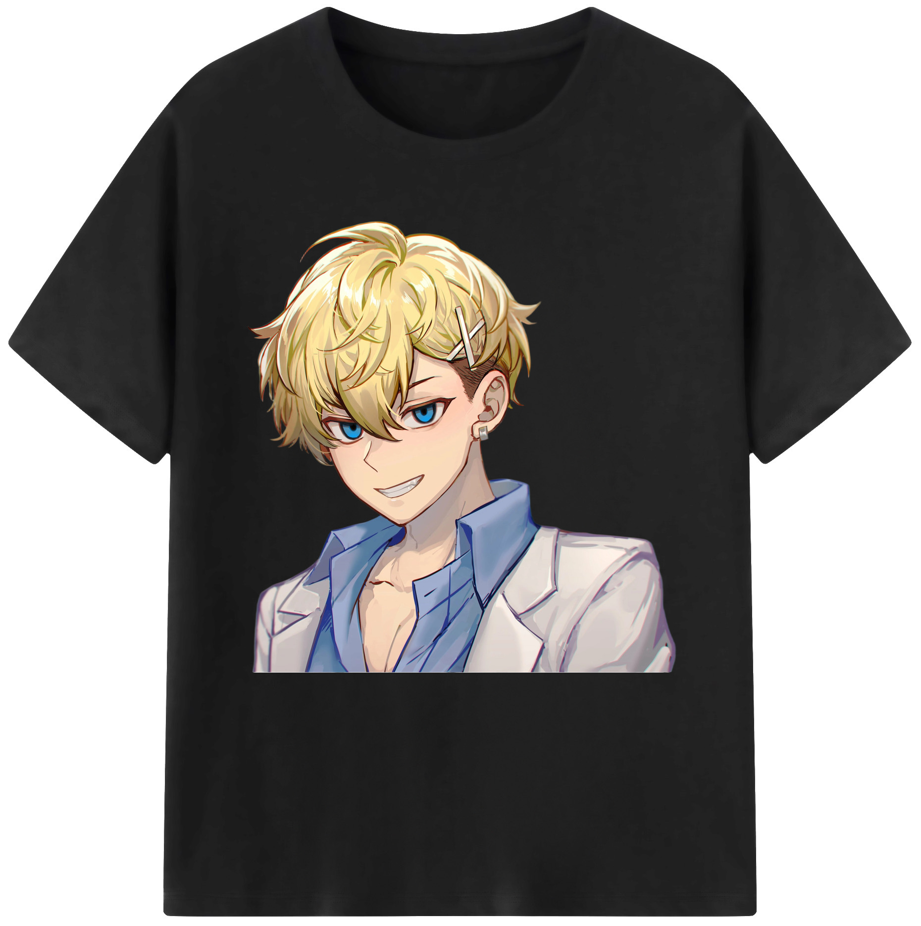 （画像用） 東京リベンジャーズ Tokyo Revengers レディースカジュアルプリントTシャツ（綿100％）