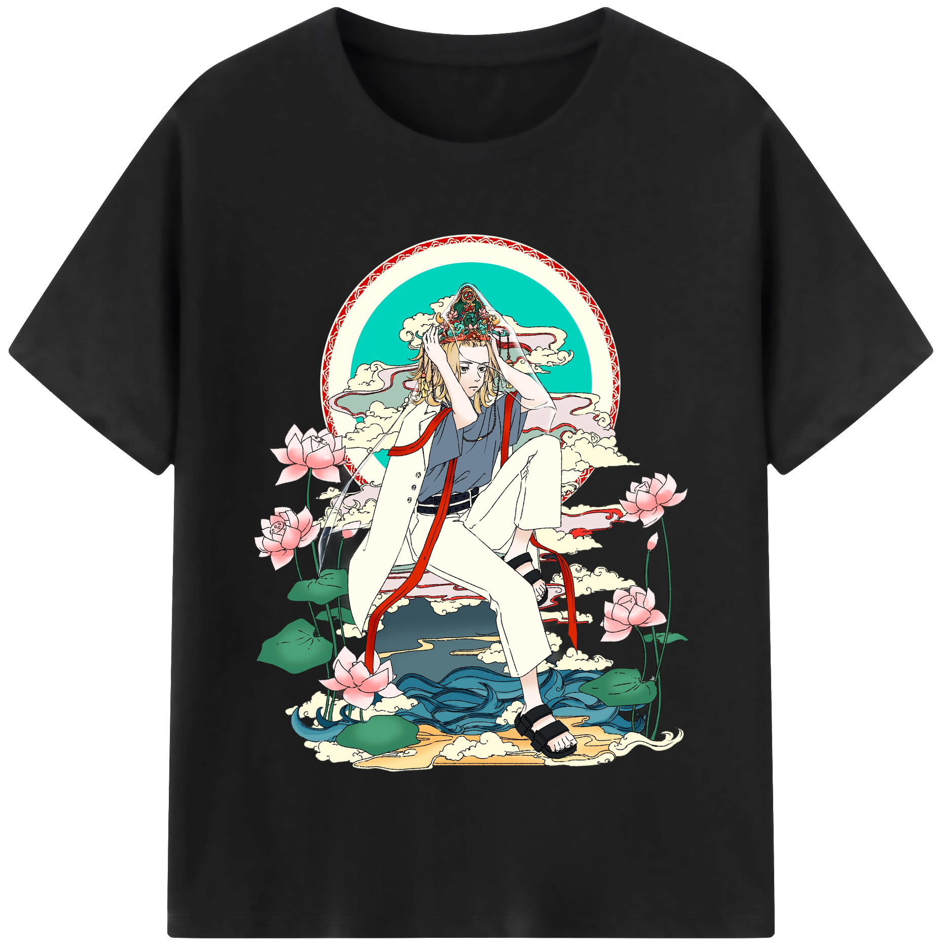 （画像用） 東京リベンジャーズ Tokyo Revengers レディースカジュアルプリントTシャツ（綿100％）