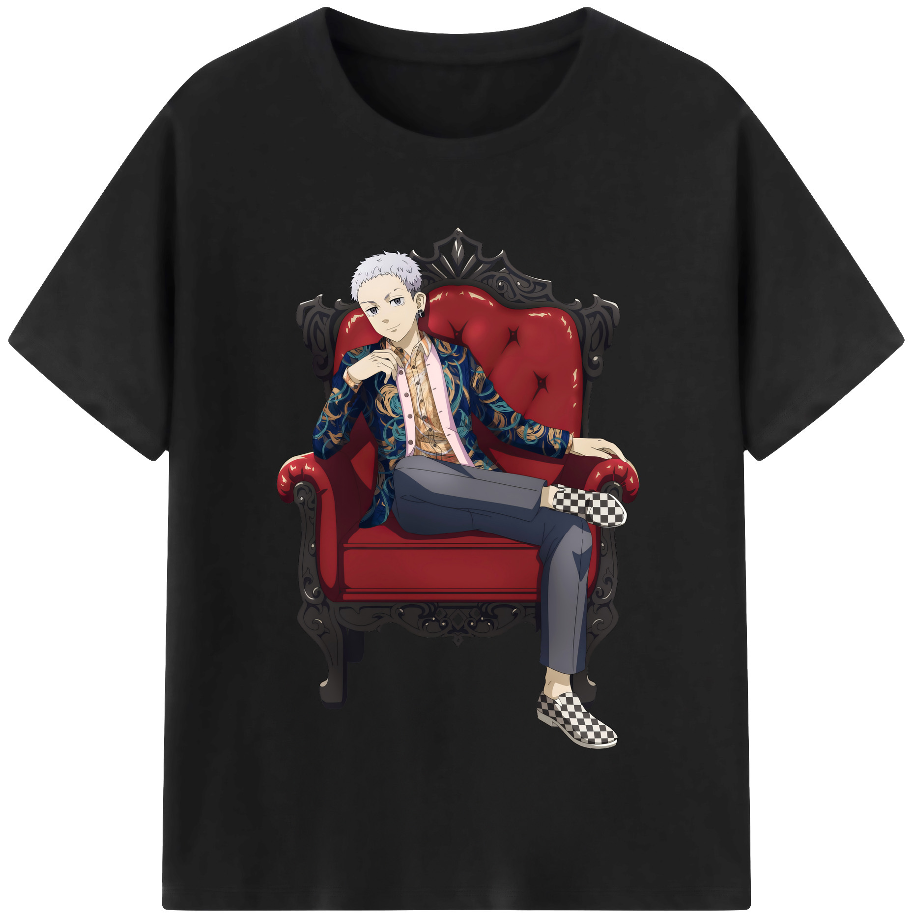 （画像用） 東京リベンジャーズ Tokyo Revengers レディースカジュアルプリントTシャツ（綿100％）