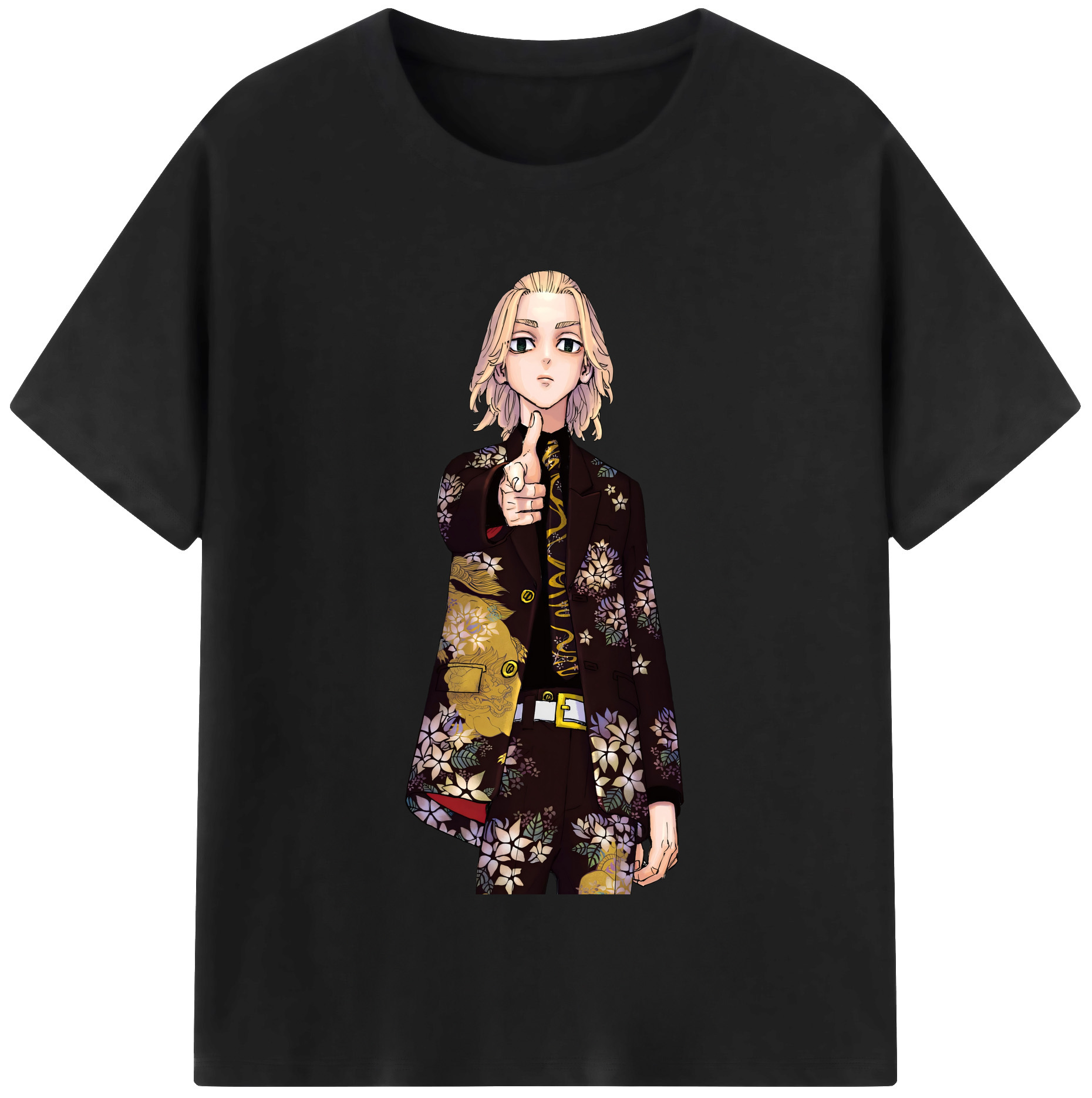（画像用） 東京リベンジャーズ Tokyo Revengers レディースカジュアルプリントTシャツ（綿100％）