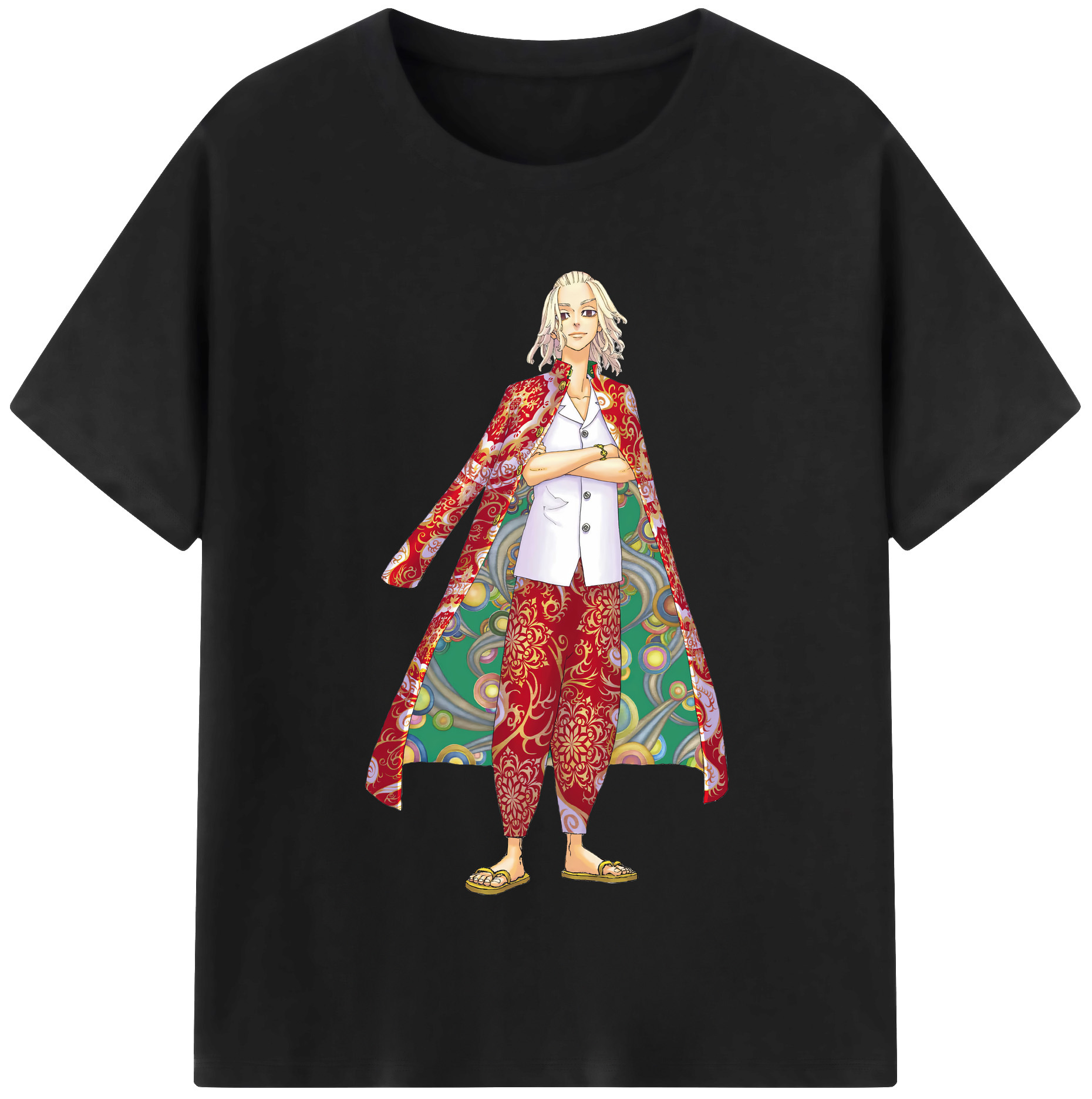 （画像用） 東京リベンジャーズ Tokyo Revengers レディースカジュアルプリントTシャツ（綿100％）