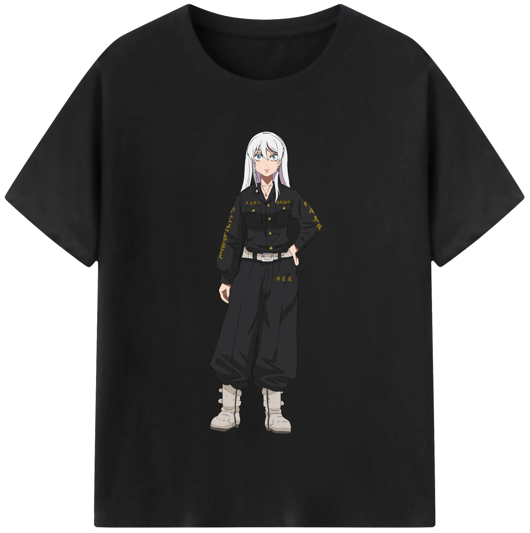 （画像用） 東京リベンジャーズ Tokyo Revengers レディースカジュアルプリントTシャツ（綿100％）