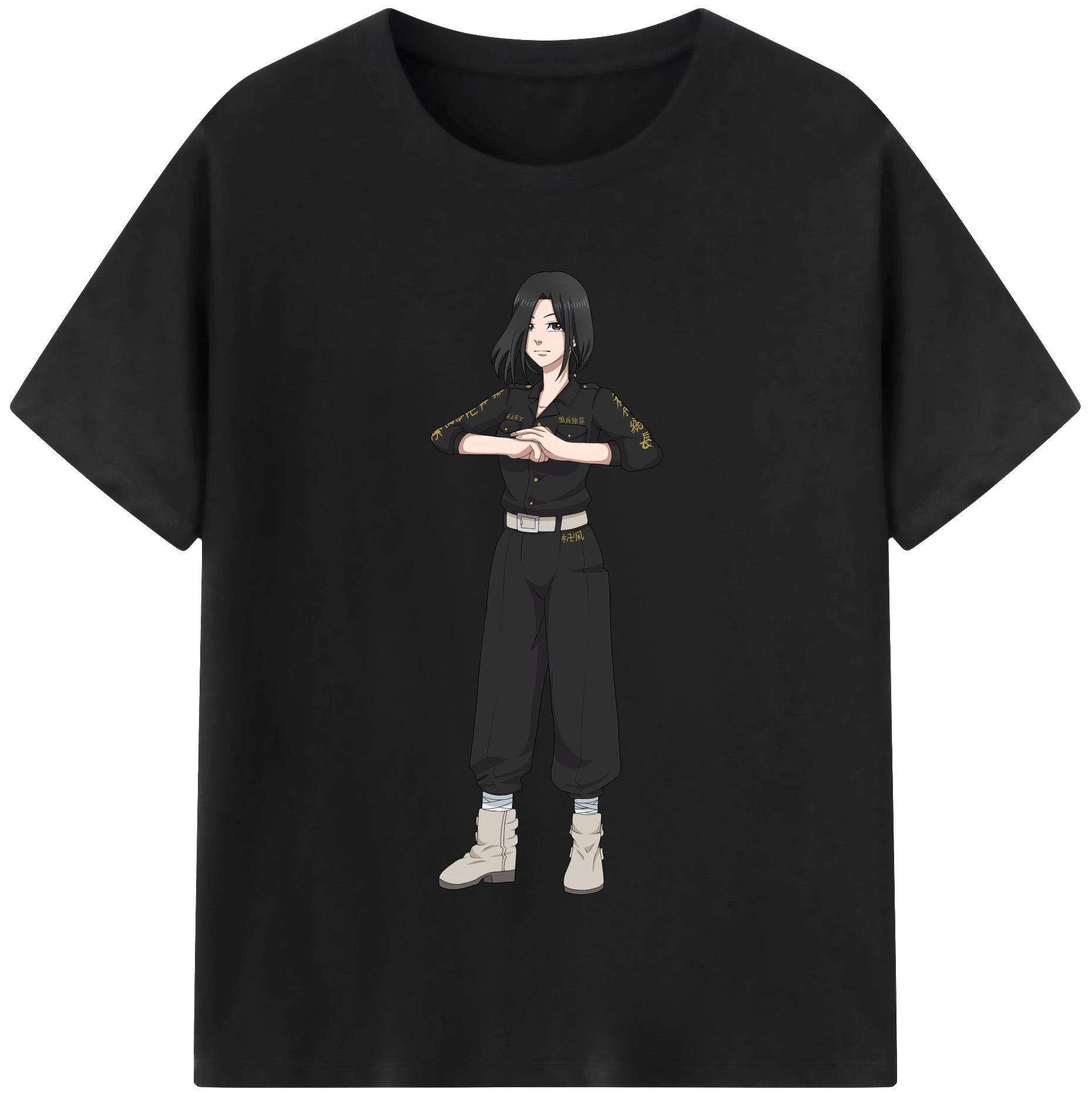 （画像用） 東京リベンジャーズ Tokyo Revengers レディースカジュアルプリントTシャツ（綿100％）
