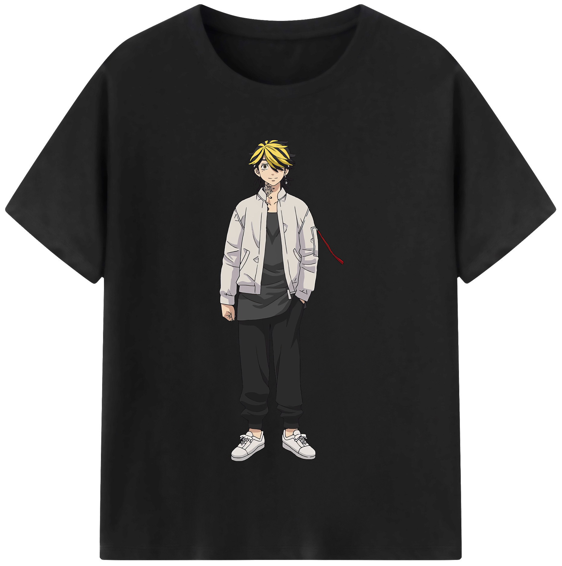 （画像用） 東京リベンジャーズ Tokyo Revengers レディースカジュアルプリントTシャツ（綿100％）