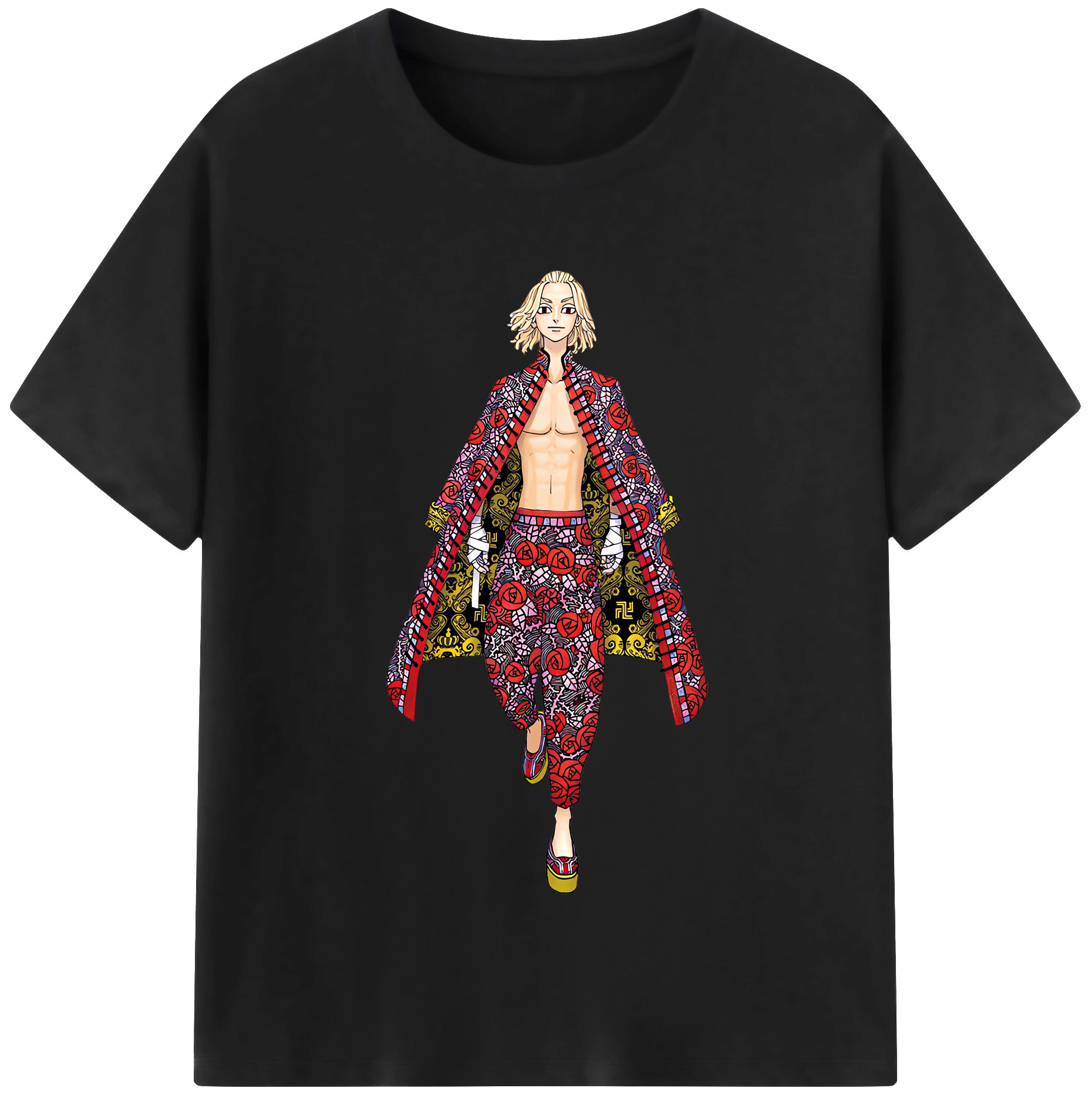 （画像用） 東京リベンジャーズ Tokyo Revengers レディースカジュアルプリントTシャツ（綿100％）
