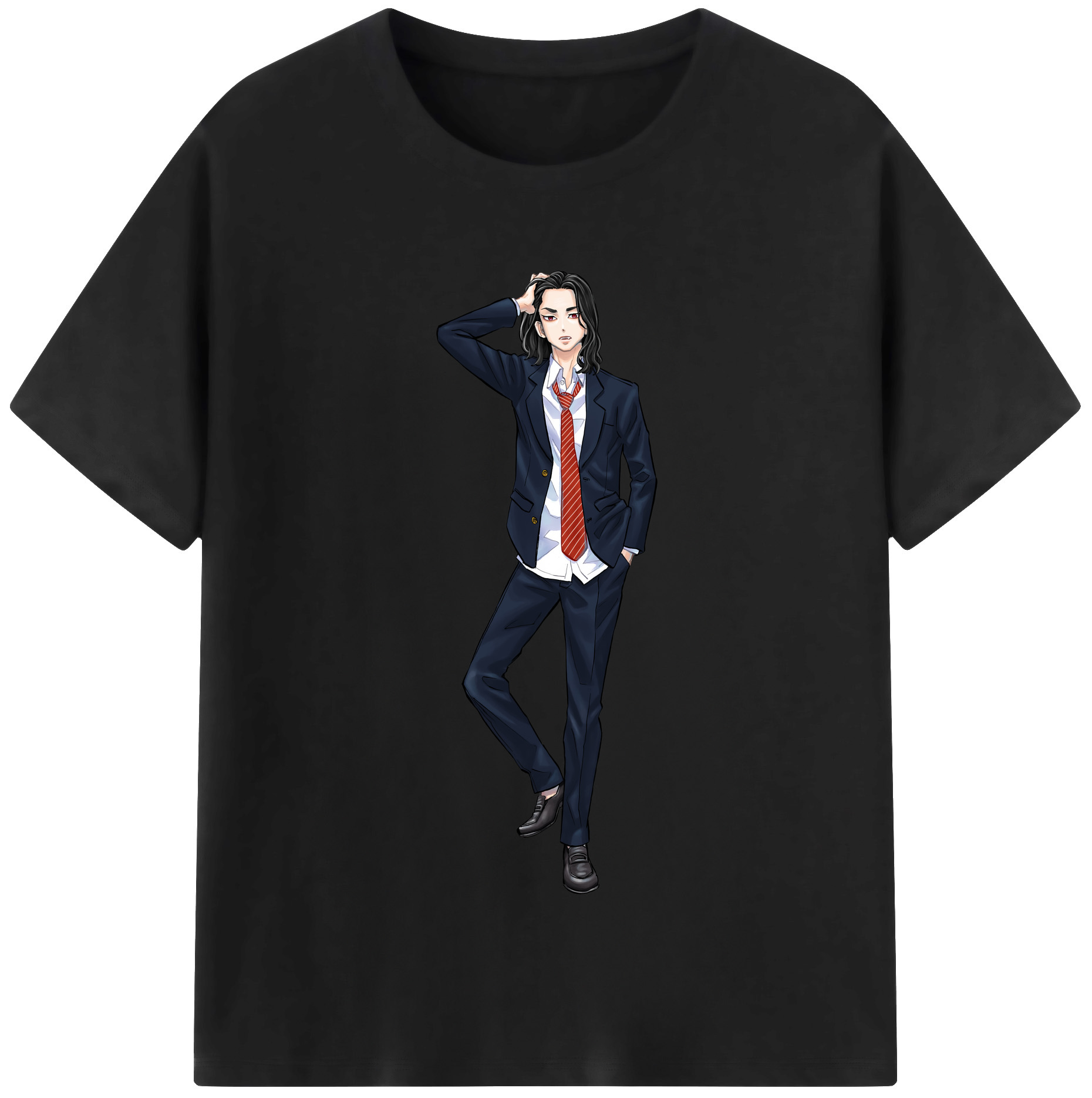 （画像用） 東京リベンジャーズ Tokyo Revengers レディースカジュアルプリントTシャツ（綿100％）