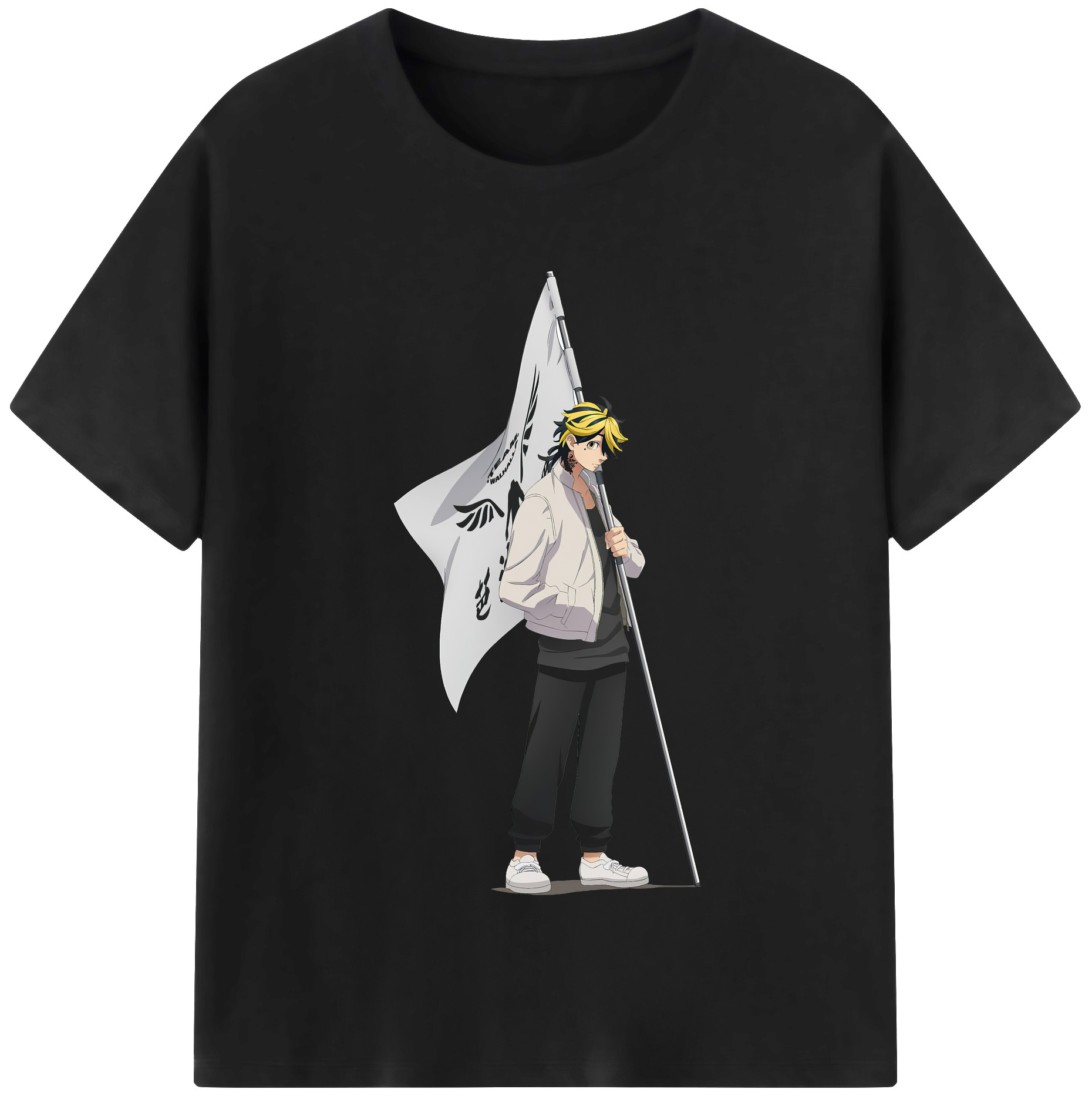 （画像用） 東京リベンジャーズ Tokyo Revengers レディースカジュアルプリントTシャツ（綿100％）