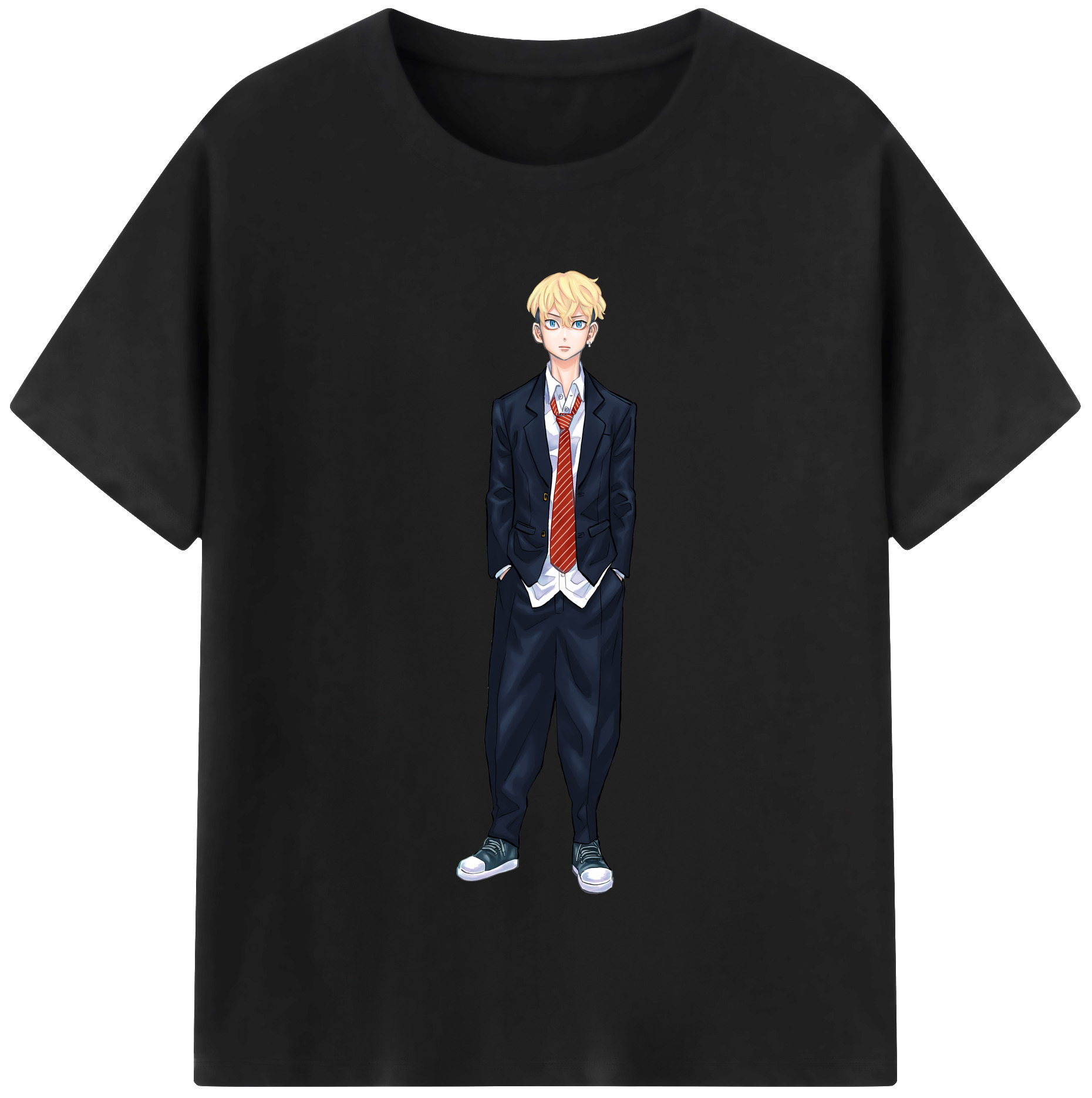 （画像用） 東京リベンジャーズ Tokyo Revengers レディースカジュアルプリントTシャツ（綿100％）
