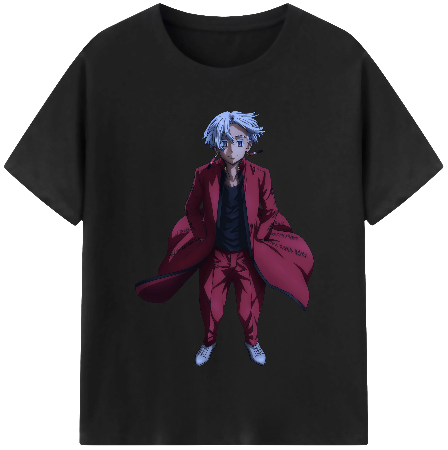 （画像用） 東京リベンジャーズ Tokyo Revengers レディースカジュアルプリントTシャツ（綿100％）
