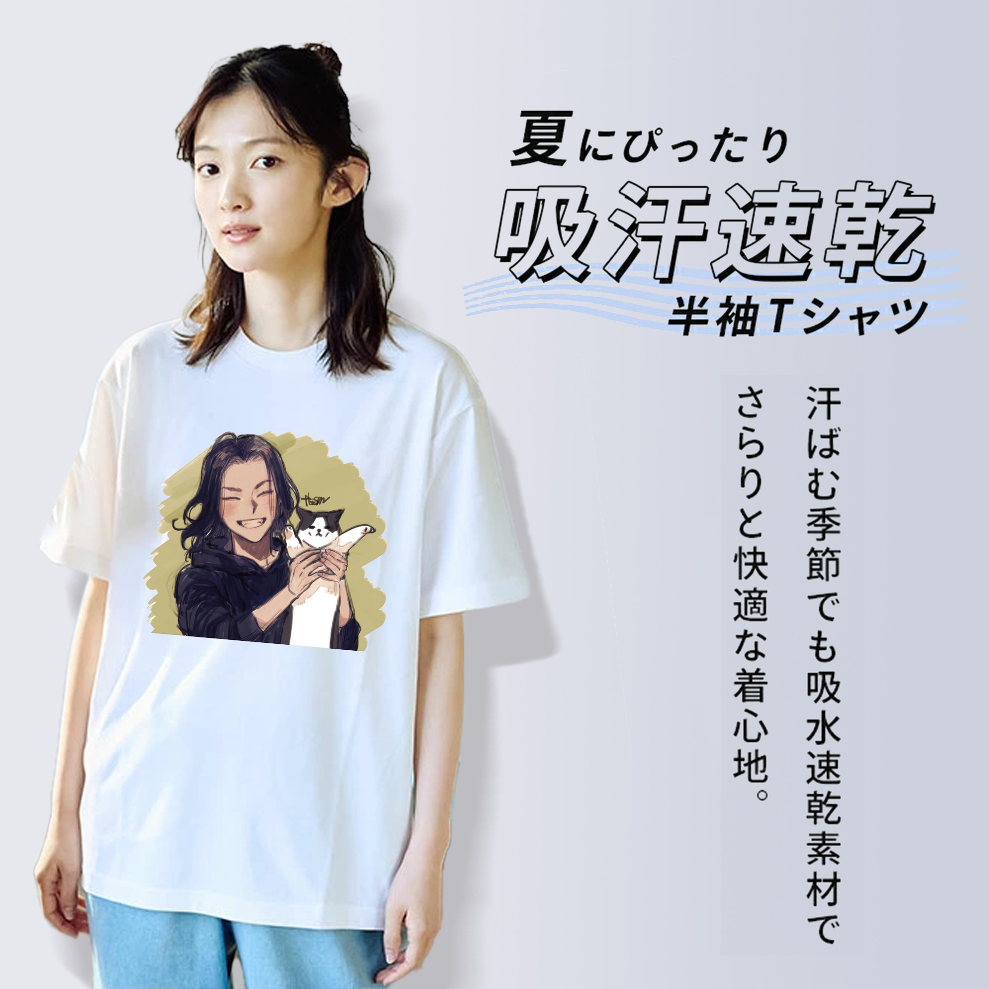 東京リベンジャーズ Tokyo Revengers レディースカジュアルプリントTシャツ（綿100％）