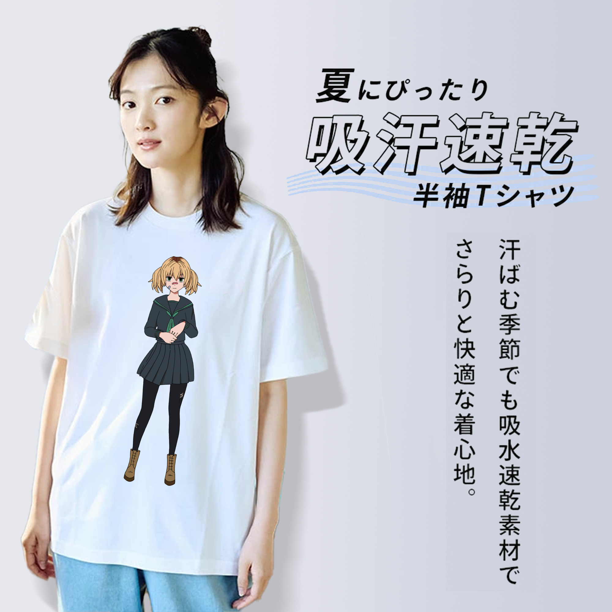 東京リベンジャーズ Tokyo Revengers レディースカジュアルプリントTシャツ（綿100％）