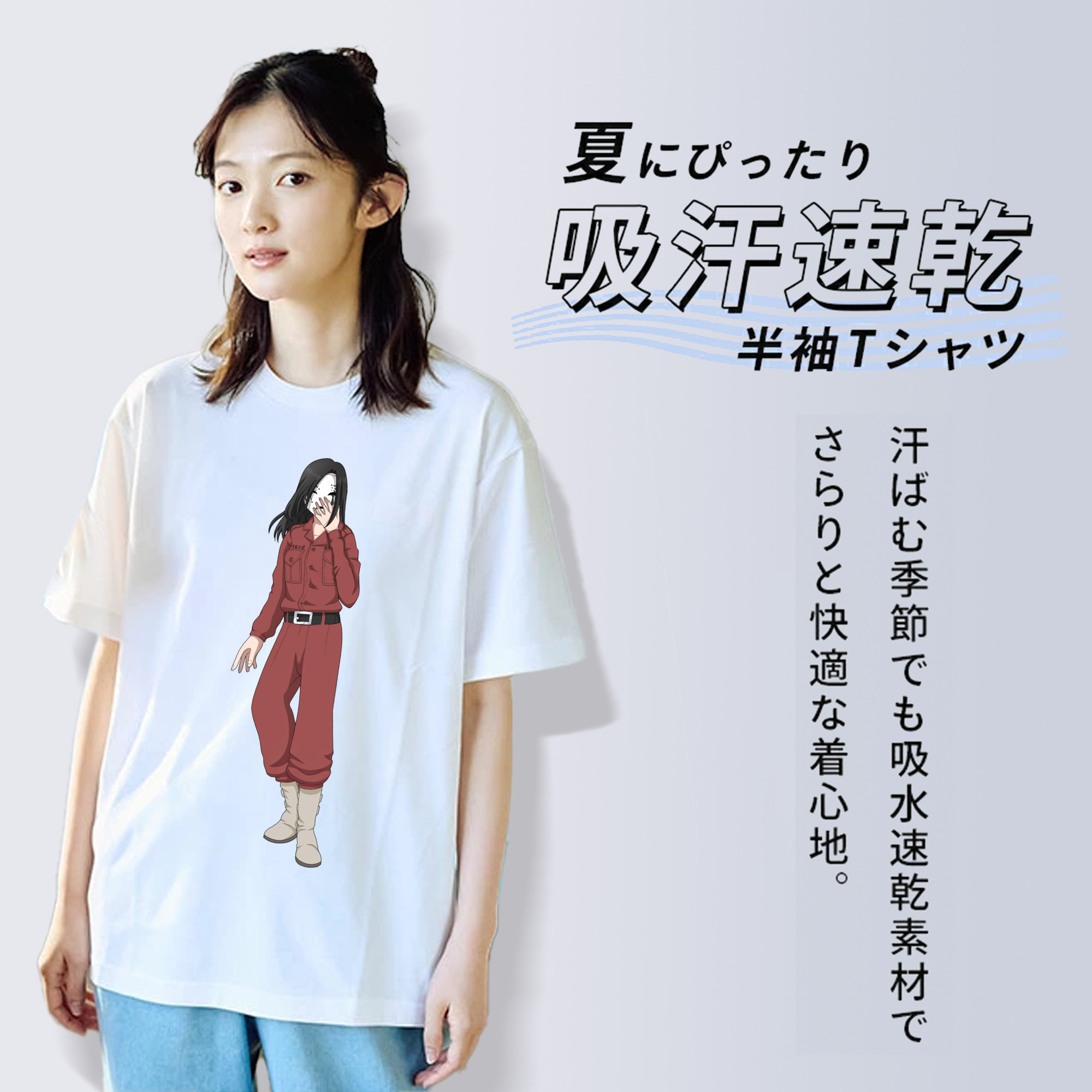 東京リベンジャーズ Tokyo Revengers レディースカジュアルプリントTシャツ（綿100％）