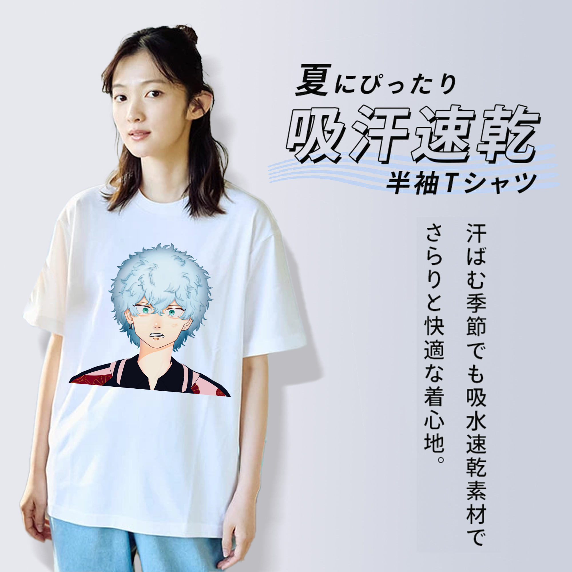 東京リベンジャーズ Tokyo Revengers レディースカジュアルプリントTシャツ（綿100％）