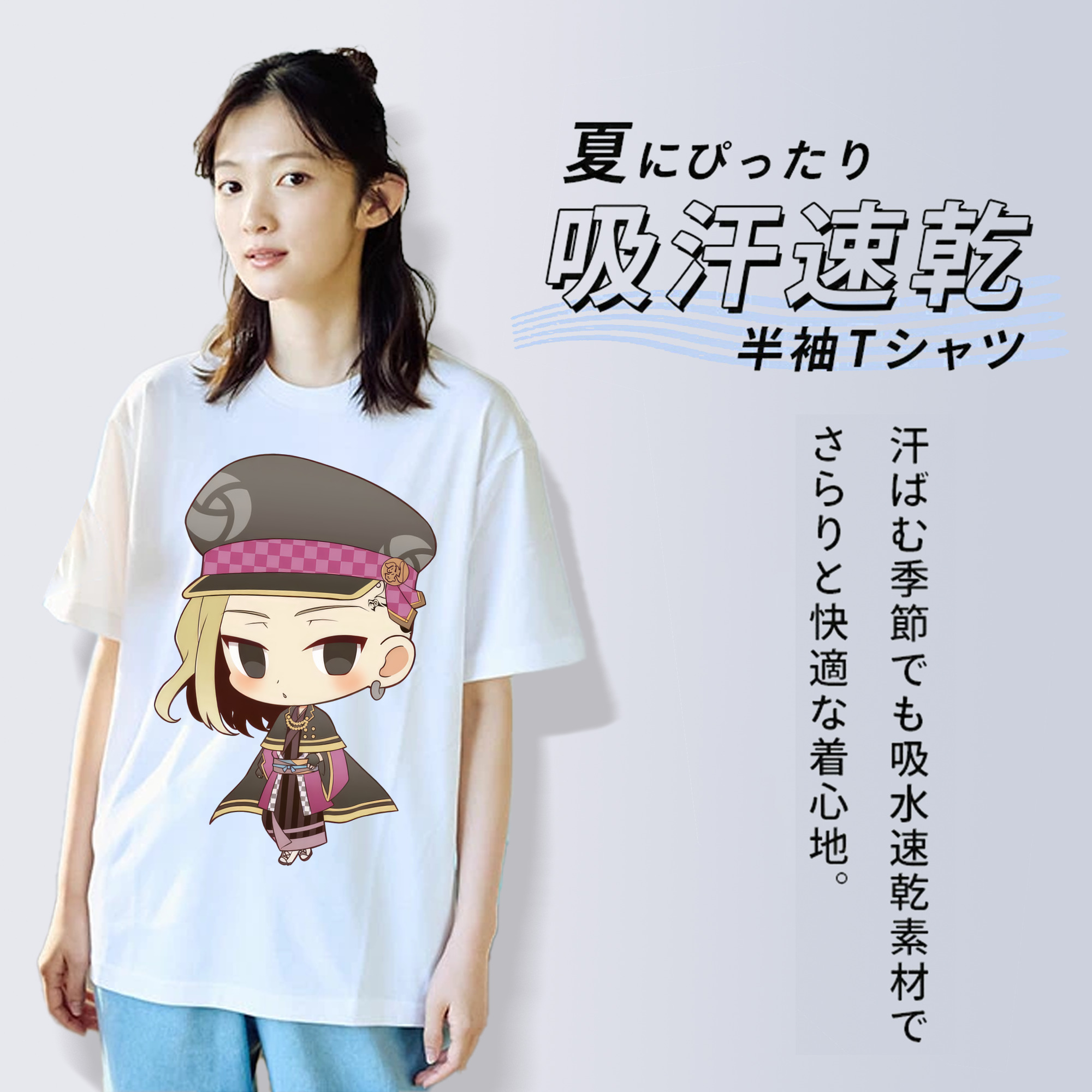 東京リベンジャーズ Tokyo Revengers レディースカジュアルプリントTシャツ（綿100％）