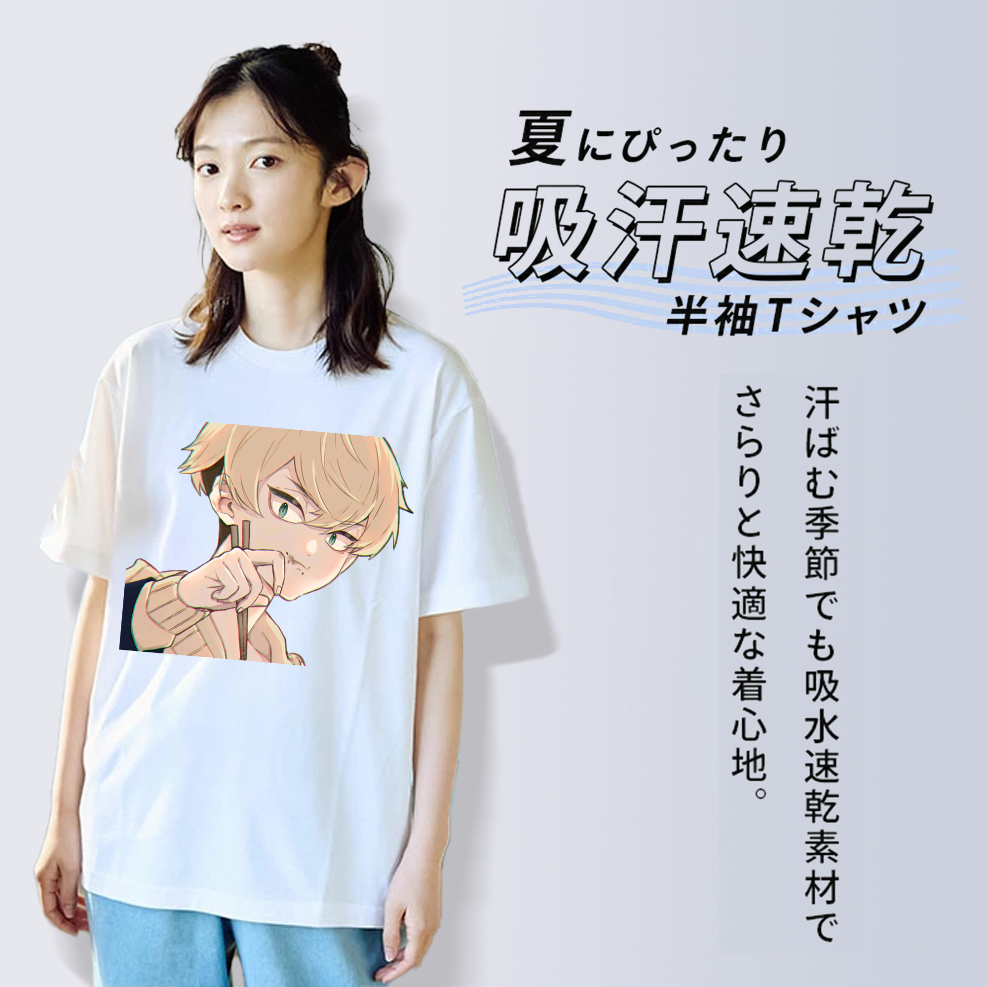 東京リベンジャーズ Tokyo Revengers レディースカジュアルプリントTシャツ（綿100％）
