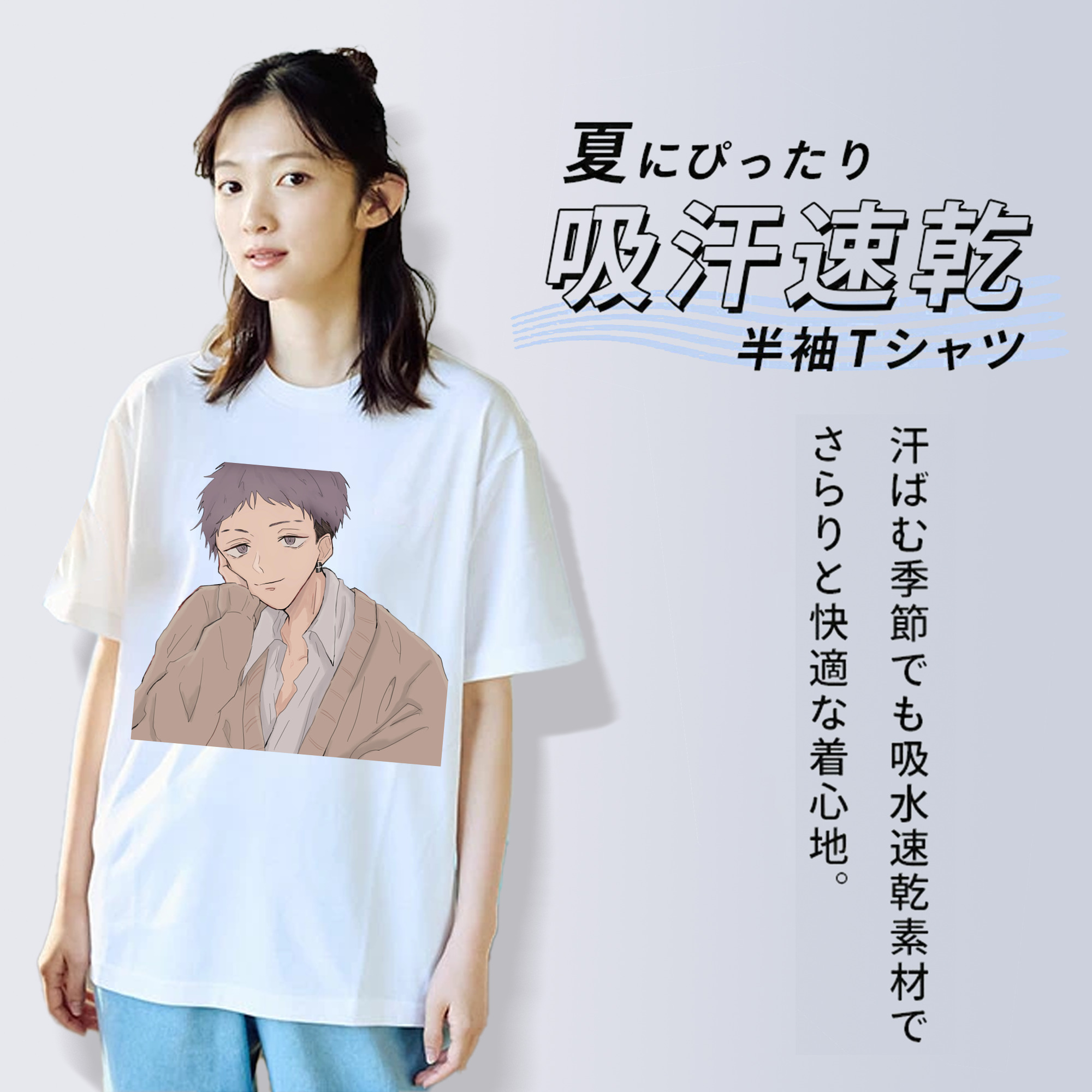 東京リベンジャーズ Tokyo Revengers レディースカジュアルプリントTシャツ（綿100％）